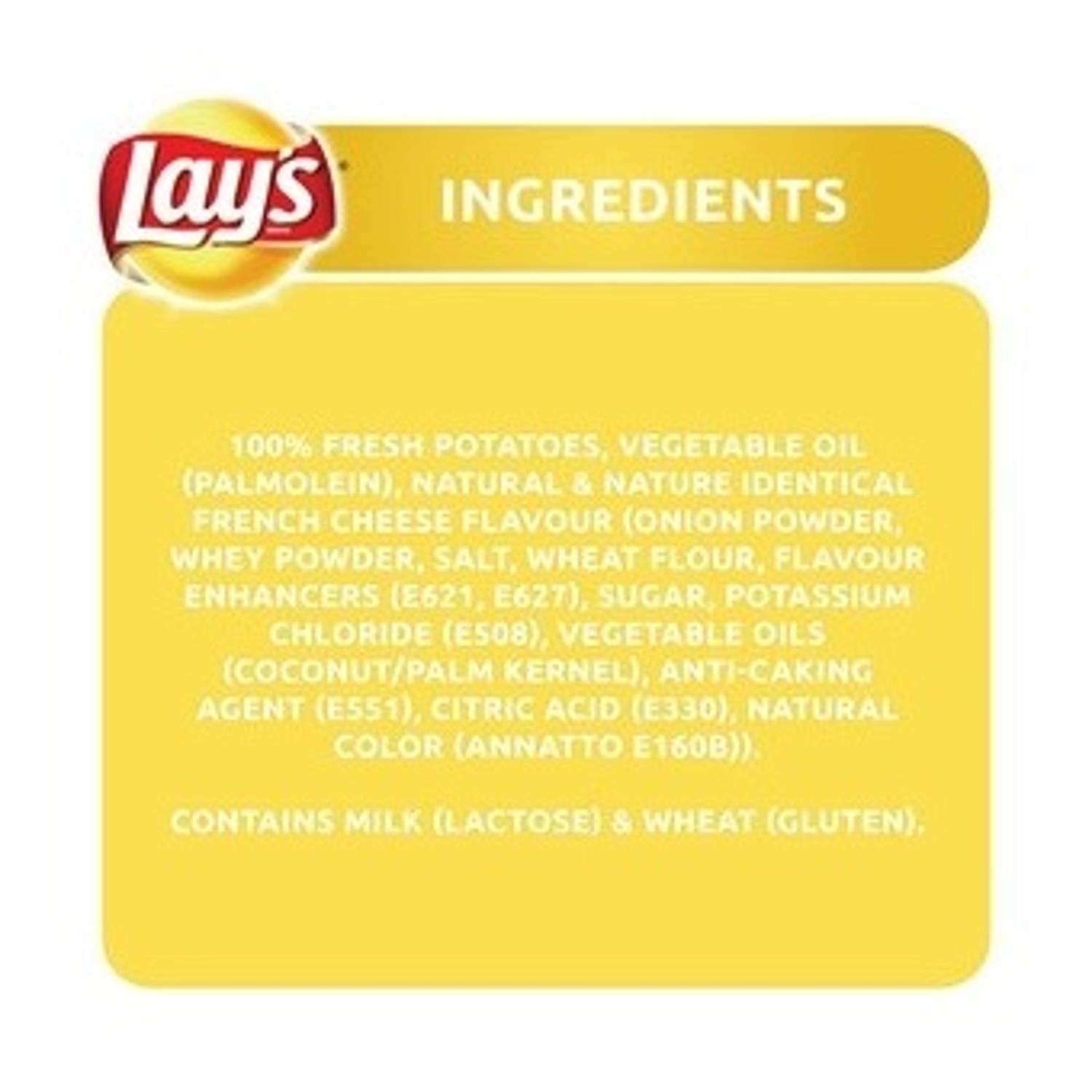 Lays French Cheese Potato Chips 170gm Lays French Cheese Potato Chips 170gm