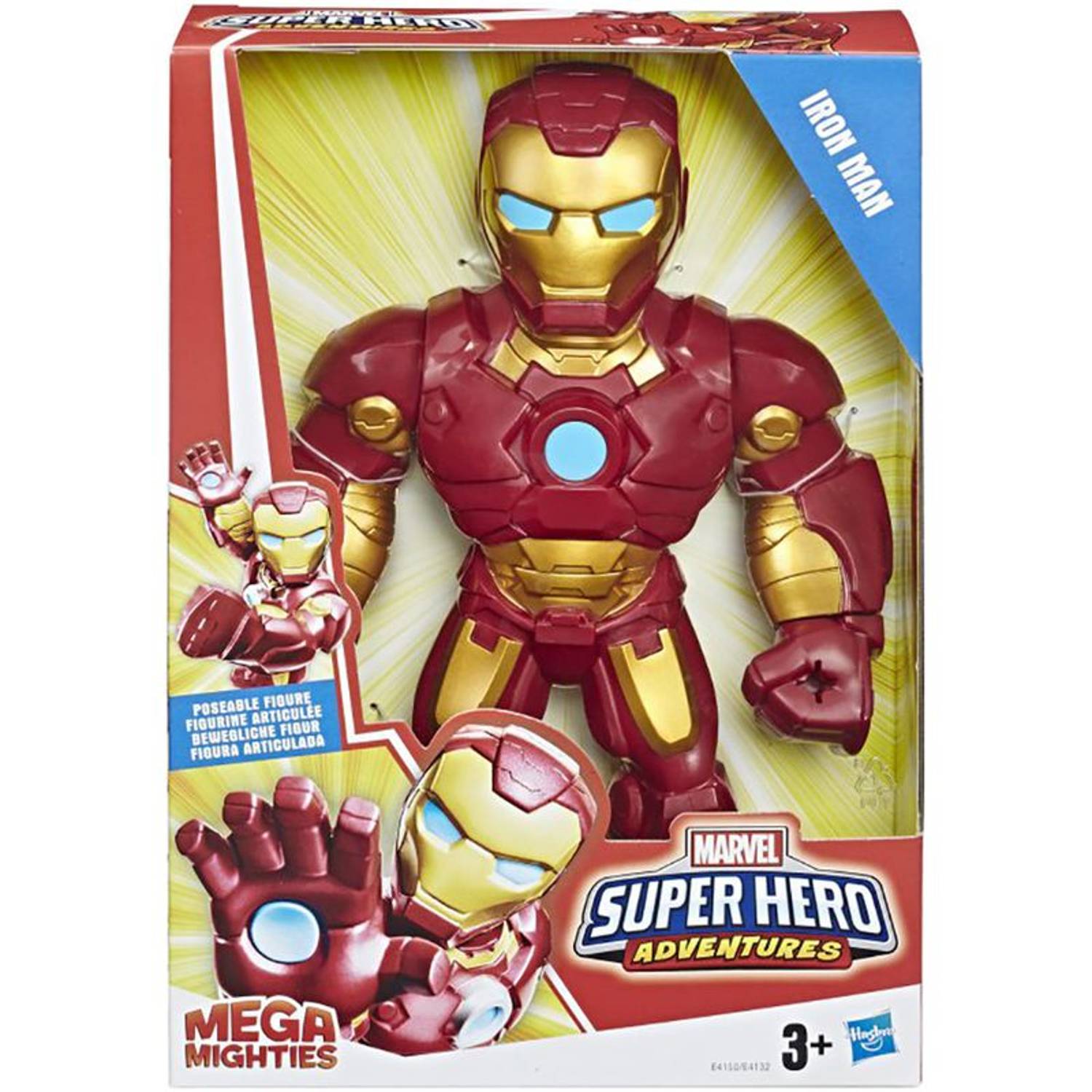 Hasbro E4132 / E4150 Marvel Super Hero Adventures - Mega Mighties Iron Man Toy Hasbro E4132 / E4150 Marvel Super Hero Adventures - Mega Mighties Iron Man Toy