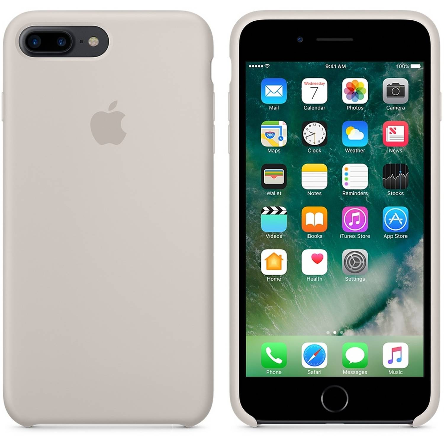 Apple MMQW2ZM/A Iphone 7 Plus Silicone Case Stone Apple MMQW2ZM/A Iphone 7 Plus Silicone Case Stone