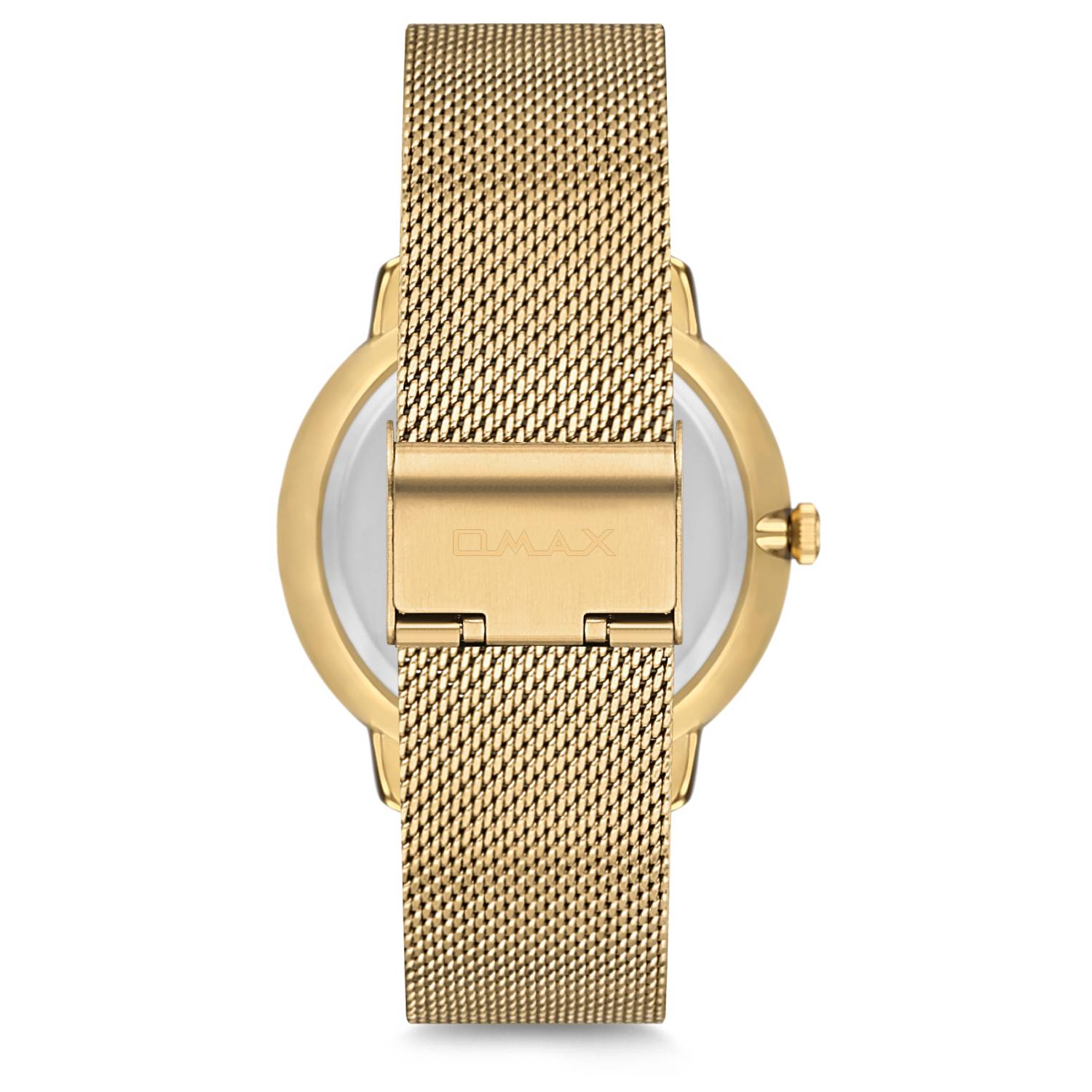 Omax Dome Series Gold Mesh Analog Watch For Men DCD003G31I Omax Dome Series Gold Mesh Analog Watch For Men DCD003G31I