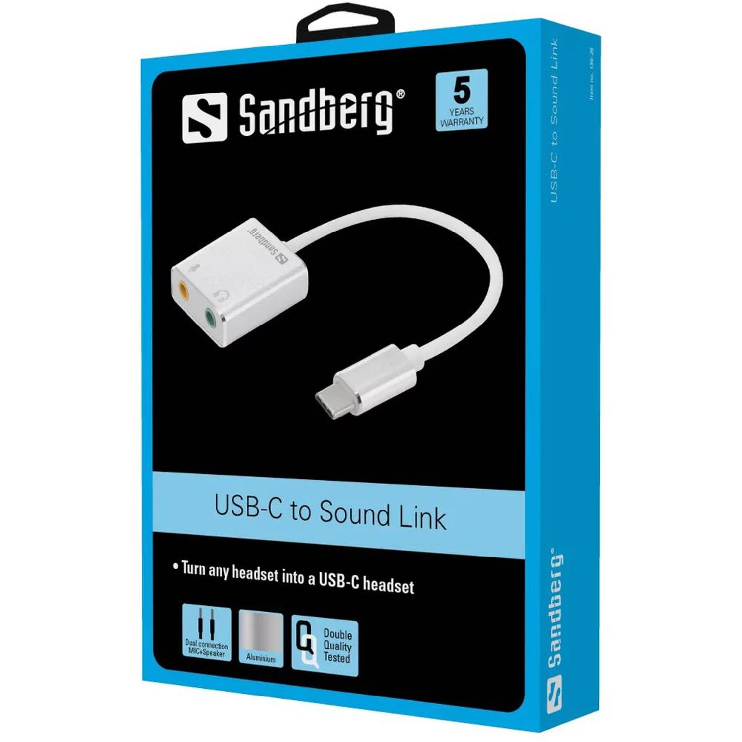Sandberg USB-C to Sound Link Sandberg USB-C to Sound Link