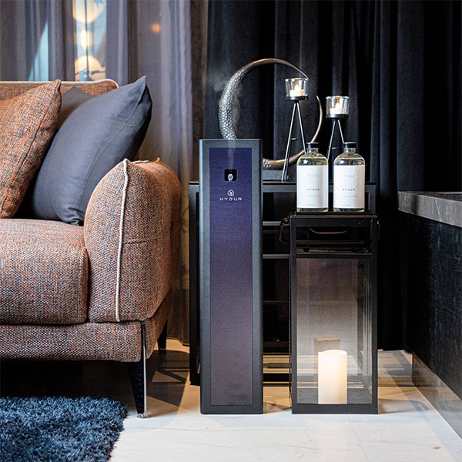 Hydur Ultra Tower Max Diffuser A304-BLK-FRC + 2 x 500 ml Fresh Collection Scent Oil Hydur Ultra Tower Max Diffuser A304-BLK-FRC + 2 x 500 ml Fresh Collection Scent Oil