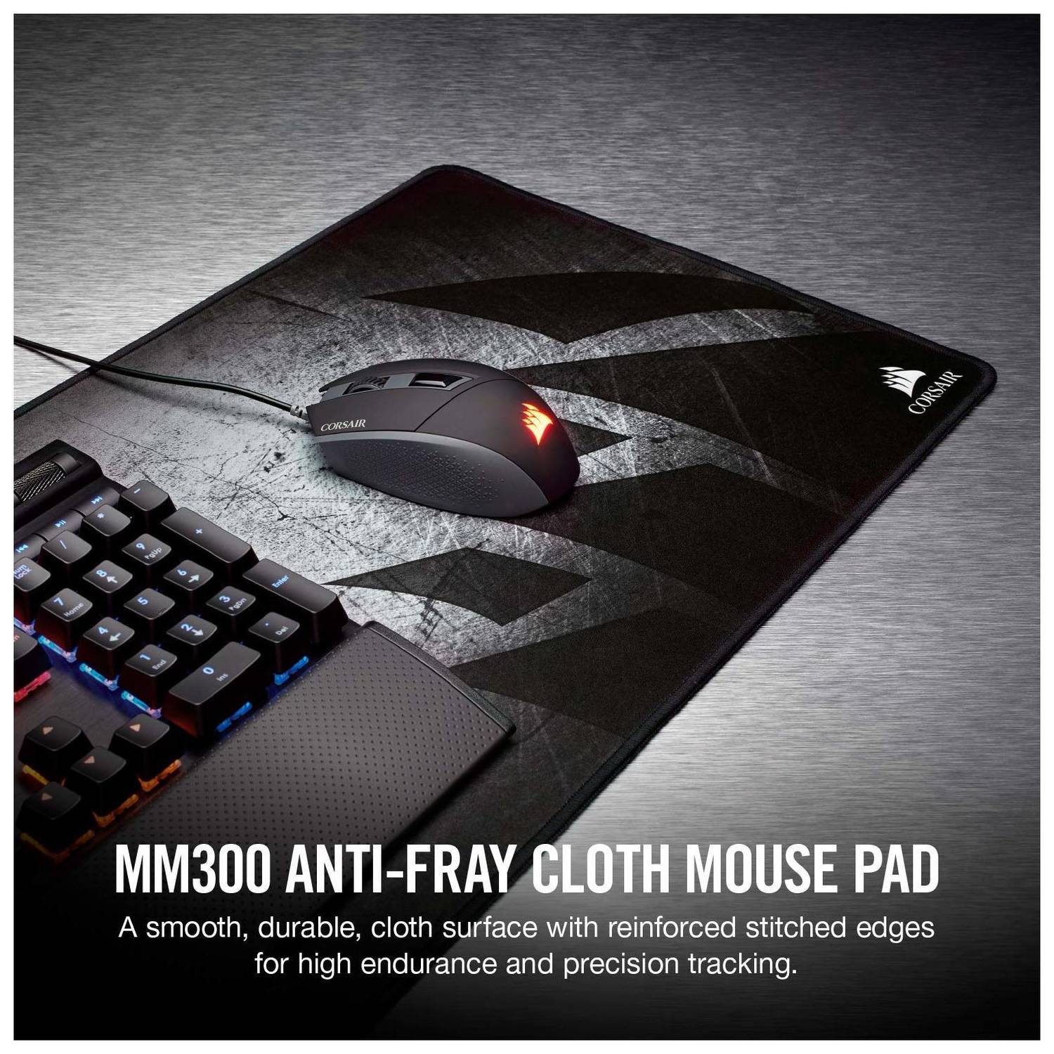 Corsair MM3300 Anti Fray Cloth Gaming Mouse Pad Extended CH-9000108-WW Corsair MM3300 Anti Fray Cloth Gaming Mouse Pad Extended CH-9000108-WW