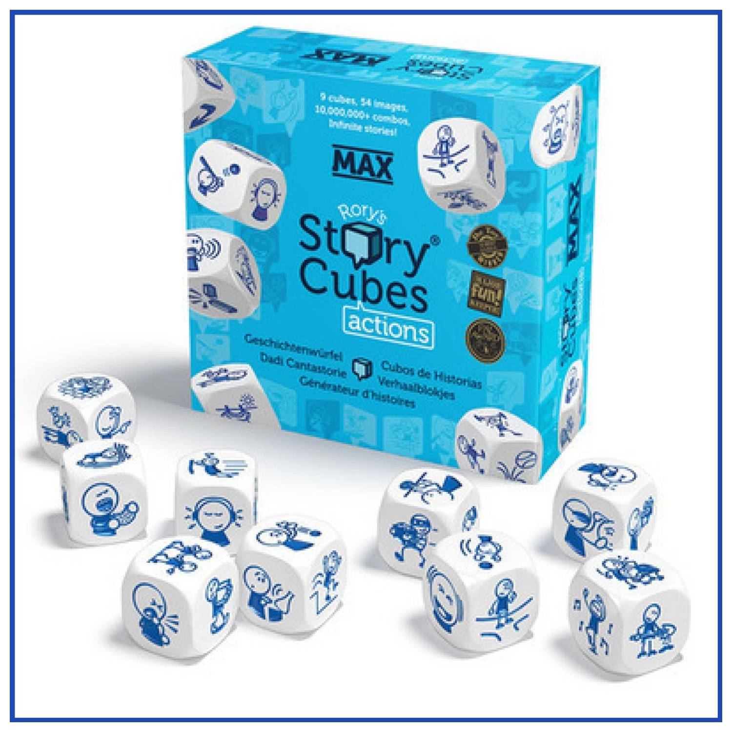 Rorys Story Cubes Actions MAX Base Game Rorys Story Cubes Actions MAX Base Game
