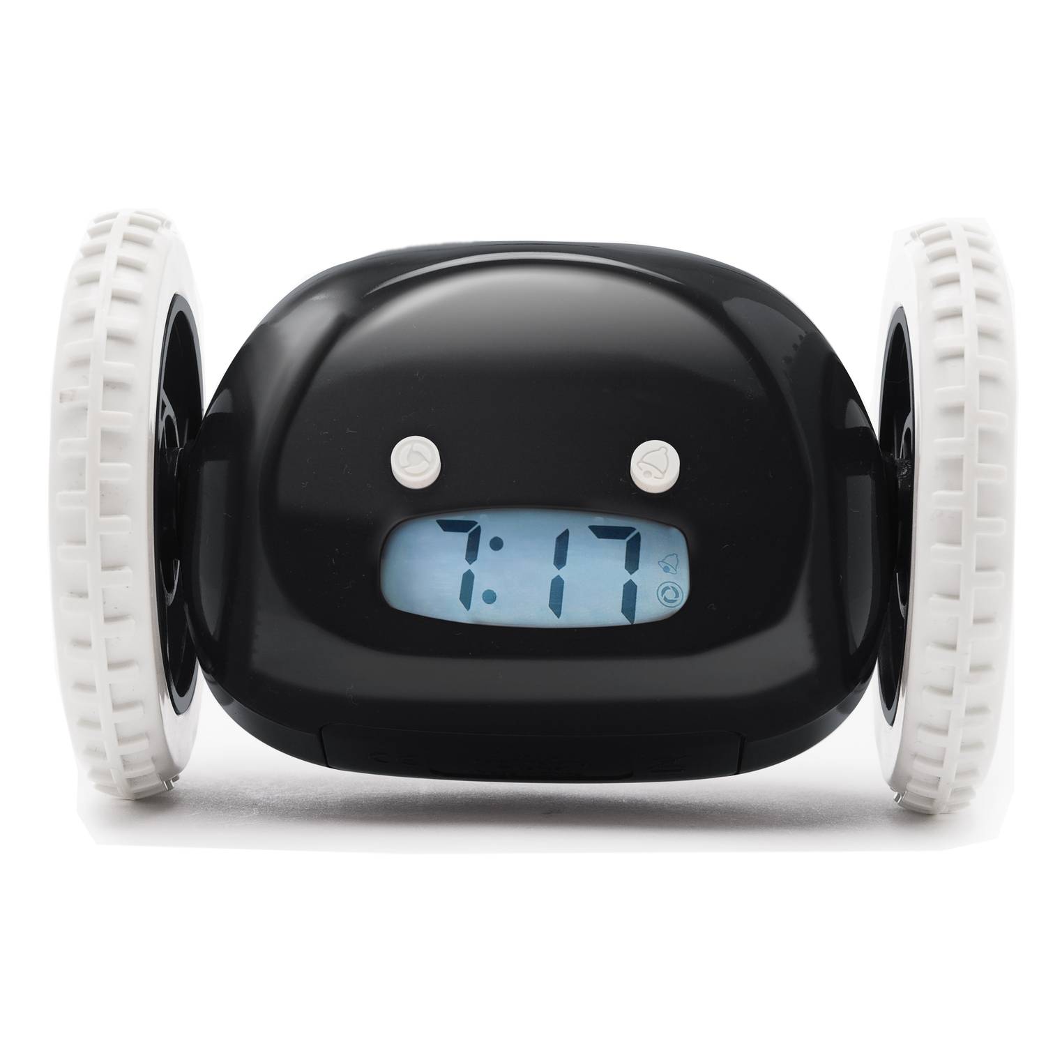 Clocky alarm clock on wheels - Black Clocky alarm clock on wheels - Black
