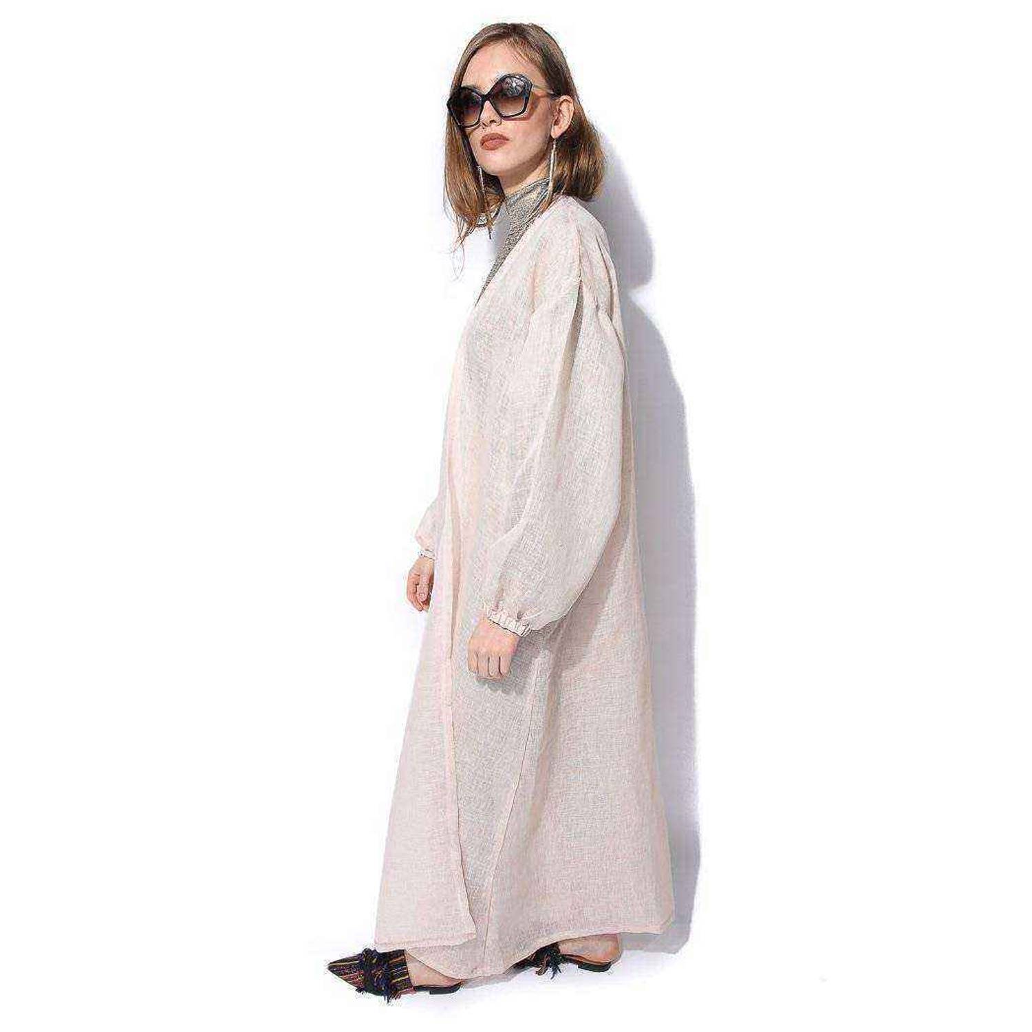 Miella Blush Pink Sheer Textured Shrug Free Size Miella Blush Pink Sheer Textured Shrug Free Size