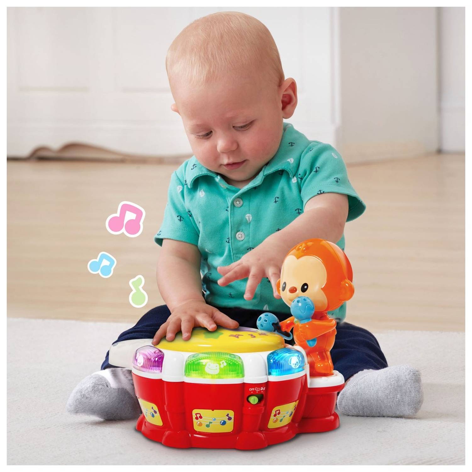 Vtech Baby Beats Monkey Drum Toy Vtech Baby Beats Monkey Drum Toy