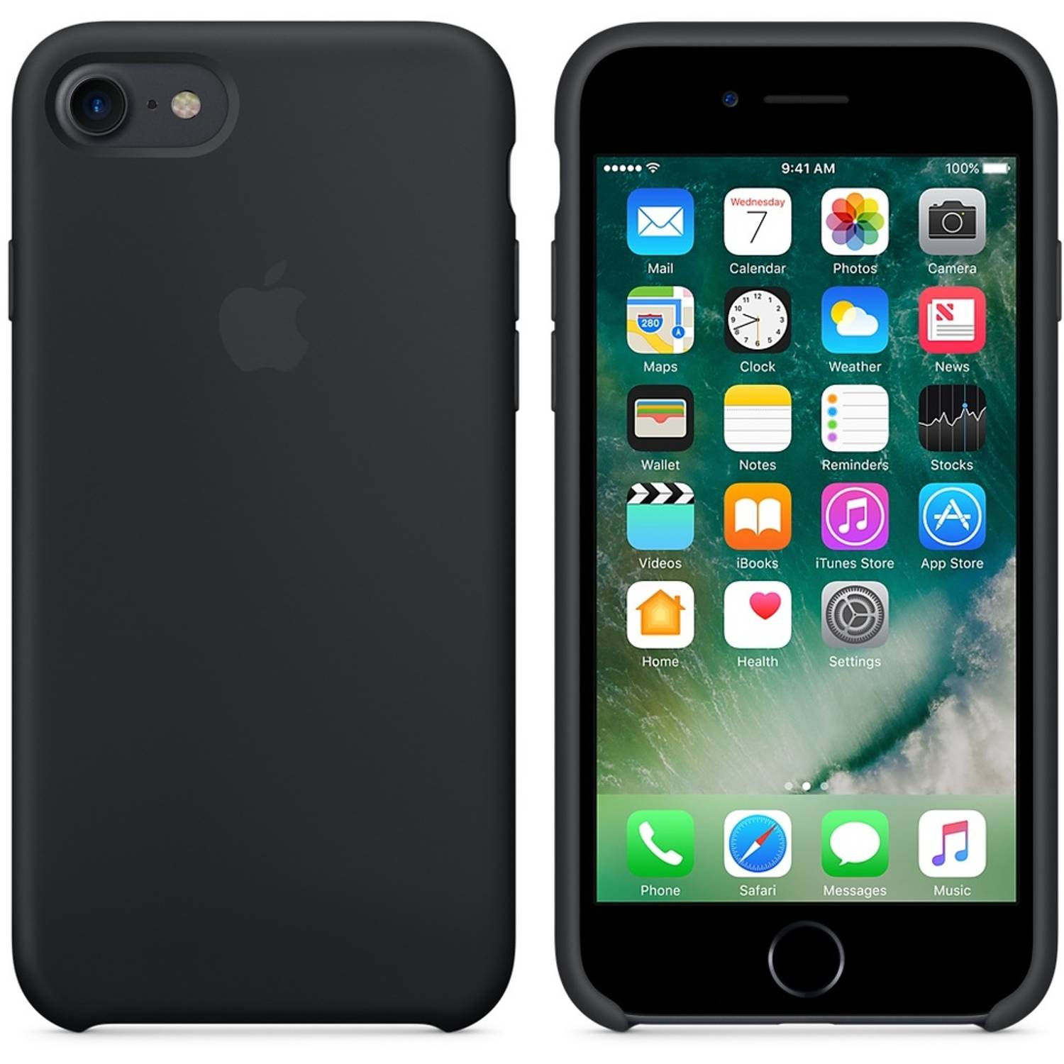 Apple MMW82ZM/A iphone 7 Silicone Case Black Apple MMW82ZM/A iphone 7 Silicone Case Black