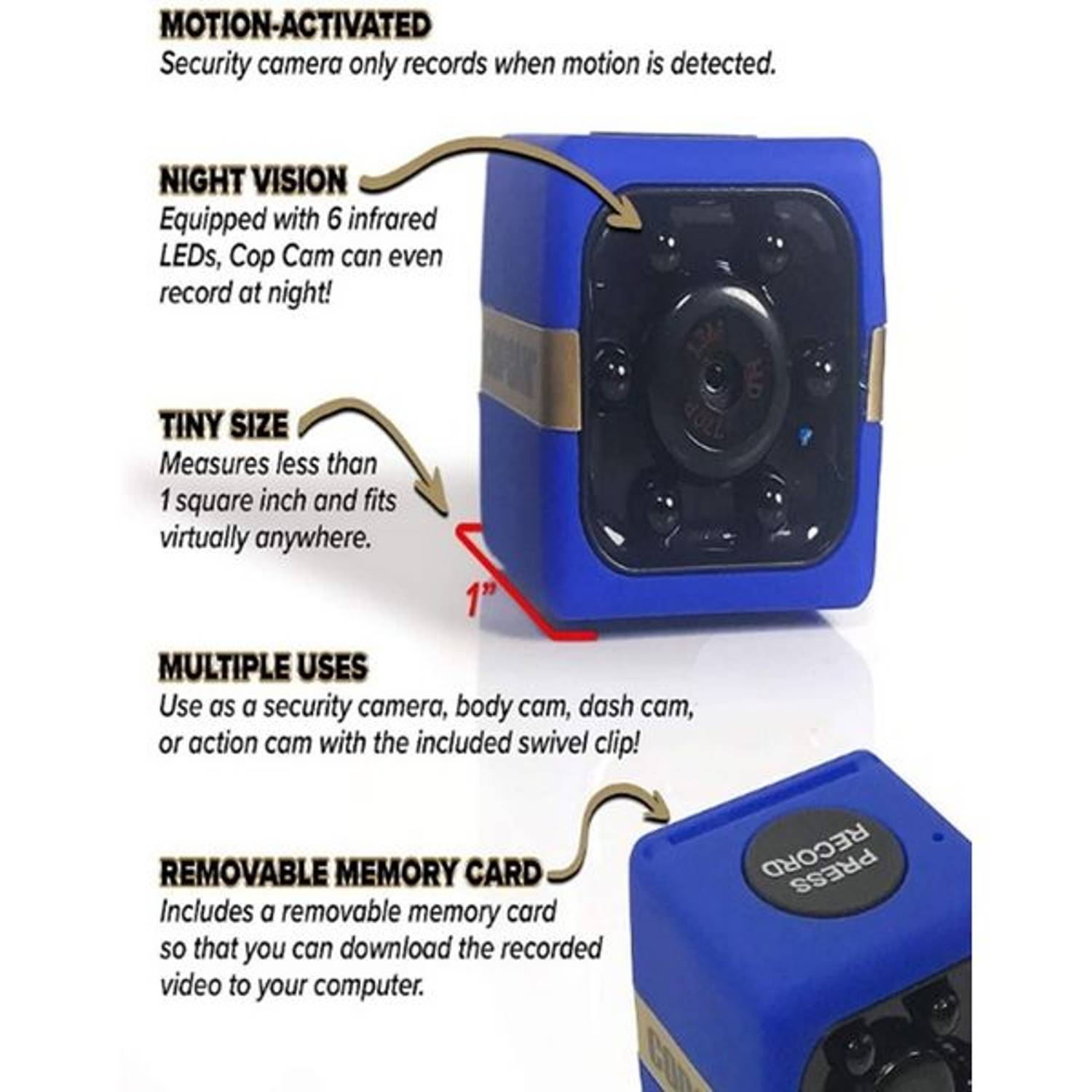 Cop Cam Wifi Day Night Security Camera Cop Cam Wifi Day Night Security Camera