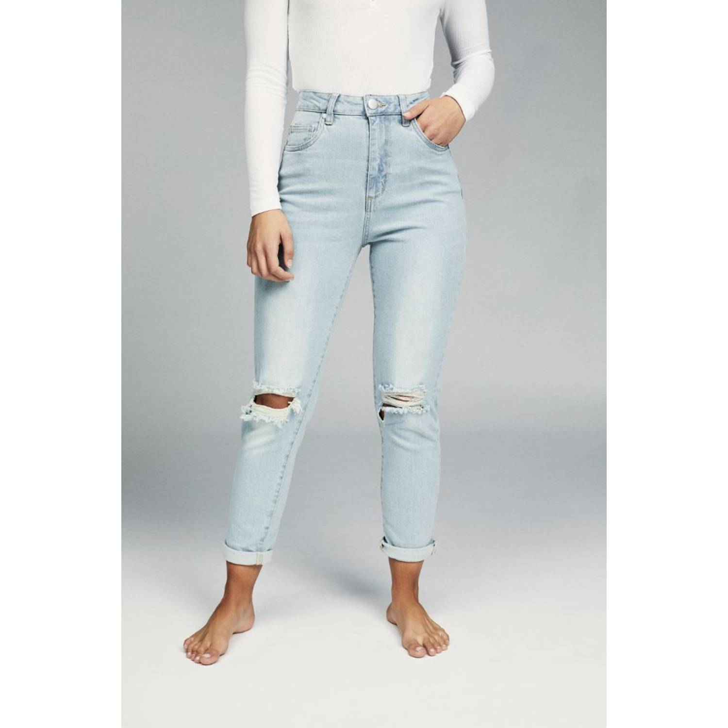 Cotton On Stretch Mom Jean Blue Size 10 Cotton On Stretch Mom Jean Blue Size 10