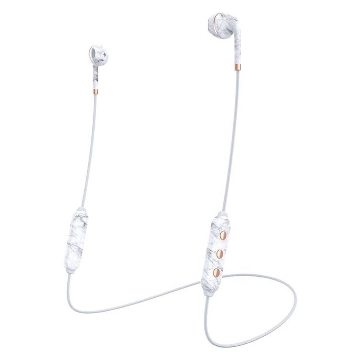 Happy Plugs Wireless II Bluetooth Headphone - White Marble Happy Plugs Wireless II Bluetooth Headphone - White Marble