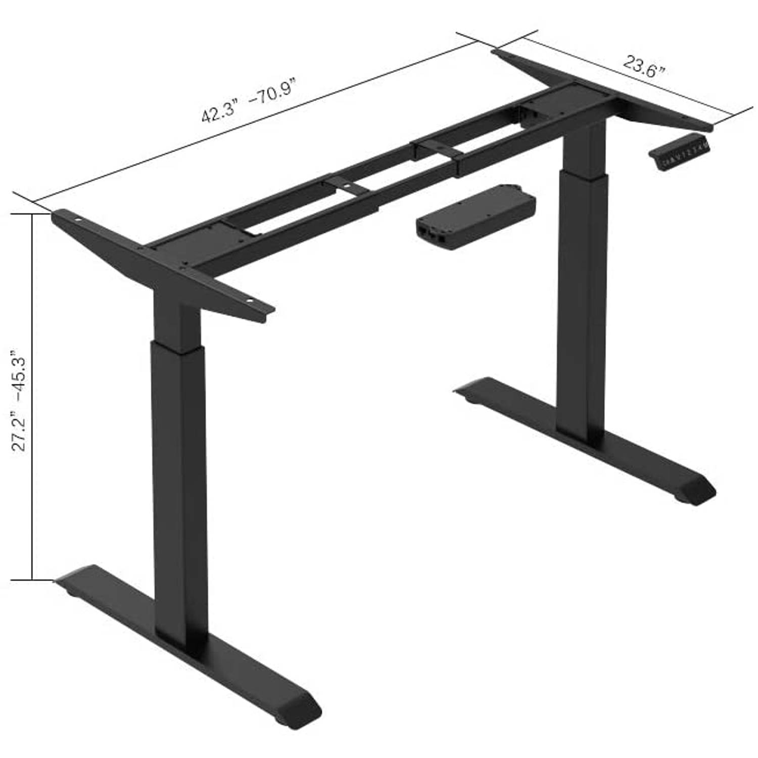 Navodesk Smart Standing Desk Bluetooth Enabled Height adjustable Computer Table with 47 inch Walnut Top (Frame + Top)… Navodesk Smart Standing Desk Bluetooth Enabled Height adjustable Computer Table with 47 inch Walnut Top (Frame + Top)…