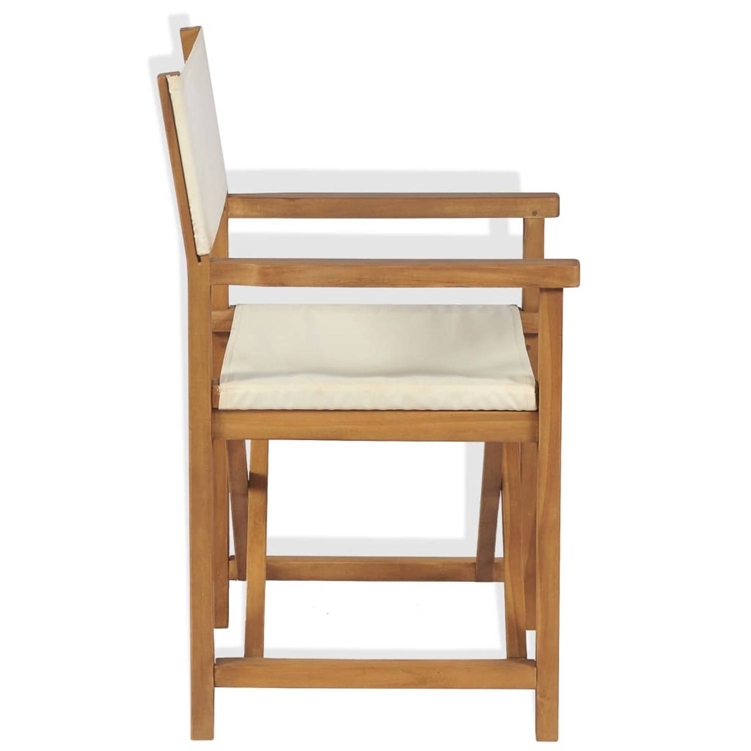 vidaXL Folding Director's Chairs 2 pcs Solid Teak Wood vidaXL Folding Director's Chairs 2 pcs Solid Teak Wood