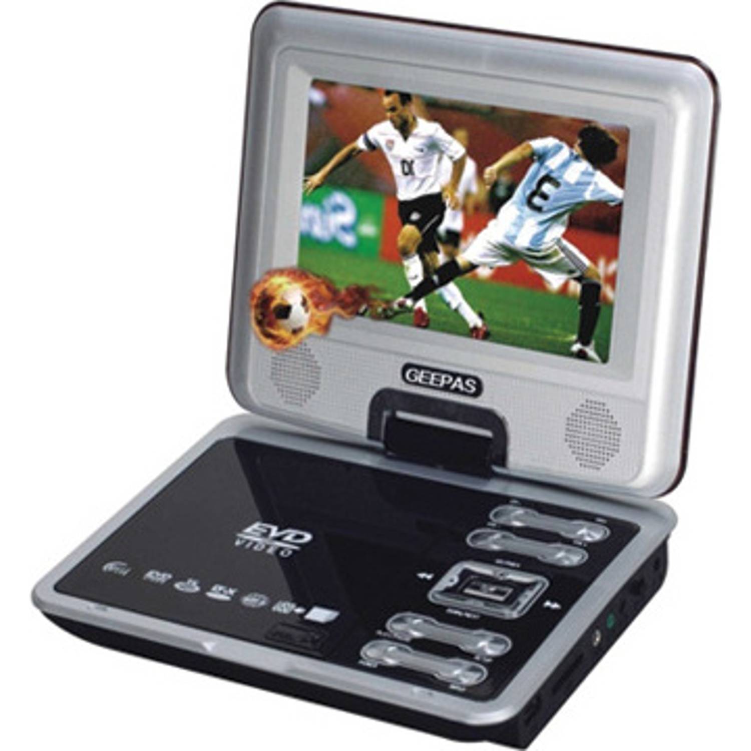 Geepas GDVD6301 Portable DVD Player 7inch Geepas GDVD6301 Portable DVD Player 7inch