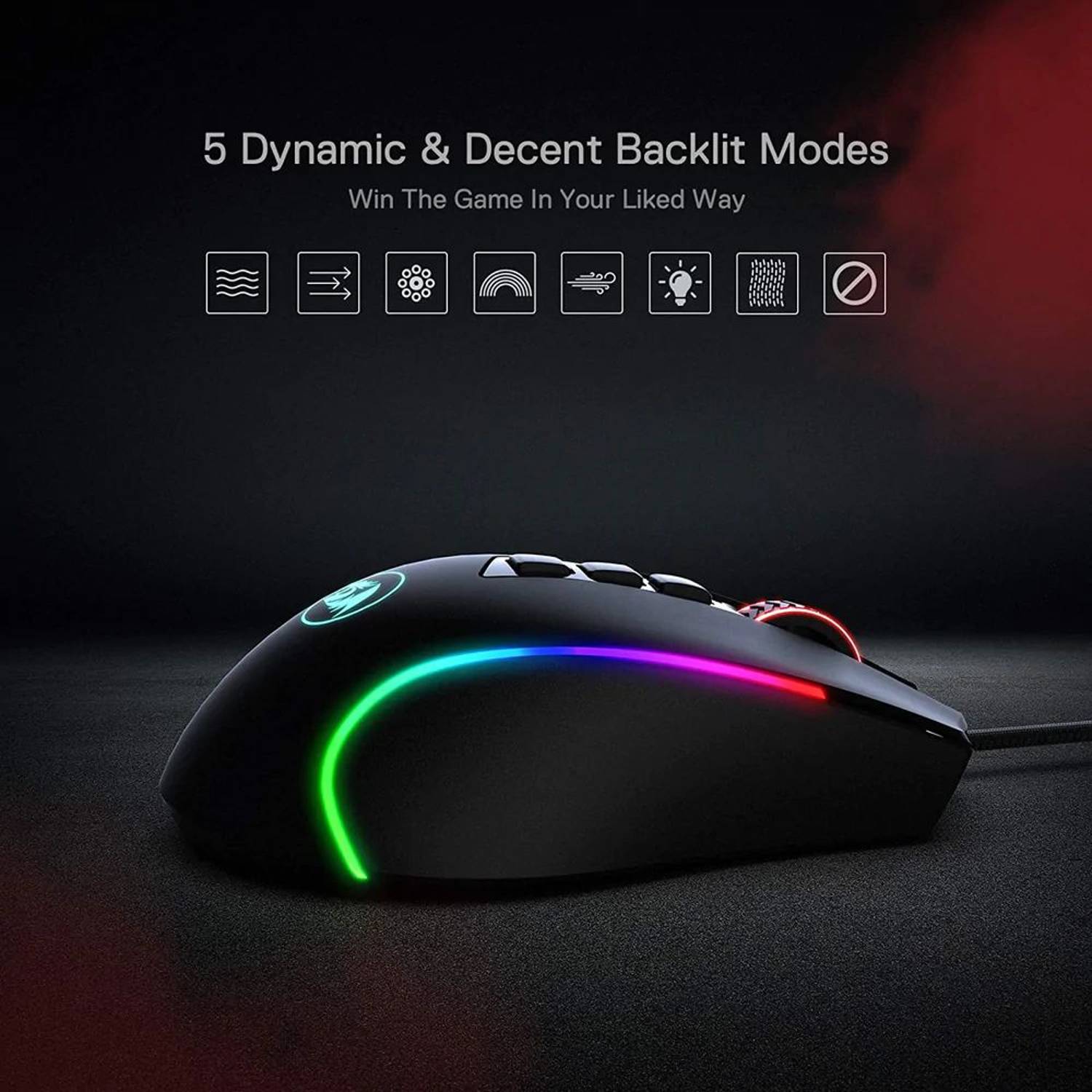 Redragon Predator RGB Gaming Mouse Black Redragon Predator RGB Gaming Mouse Black
