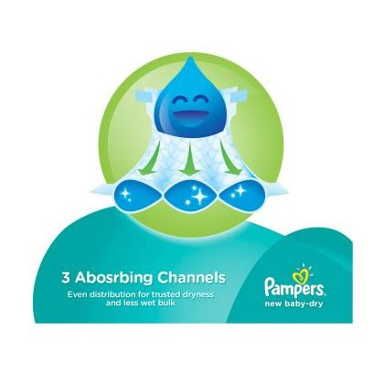 Pampers 10526 Size 3 Baby-Dry Diapers Midi 5-9Kg Mega Pack of 2 Pampers 10526 Size 3 Baby-Dry Diapers Midi 5-9Kg Mega Pack of 2