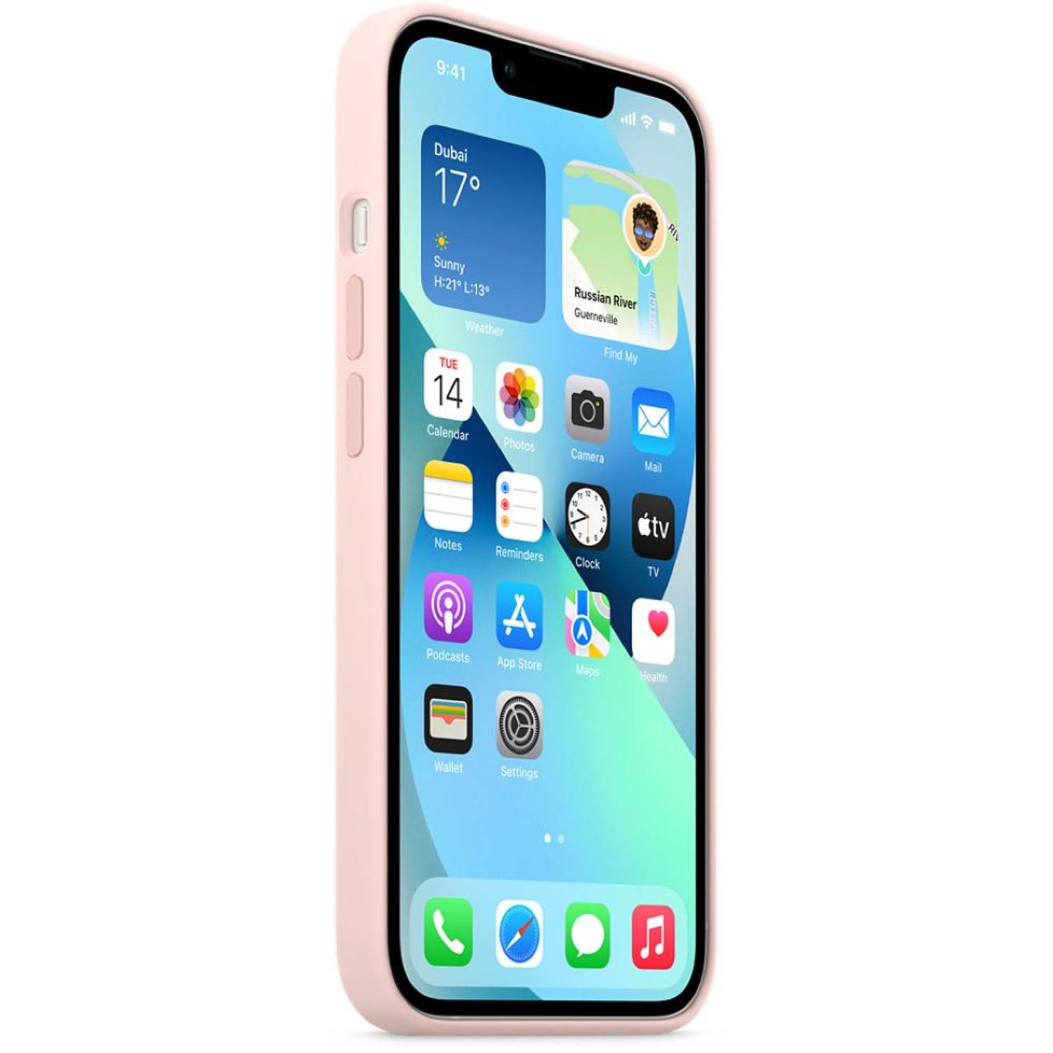 Apple Silicone Case with MagSafe Chalk Pink iPhone 13 Apple Silicone Case with MagSafe Chalk Pink iPhone 13