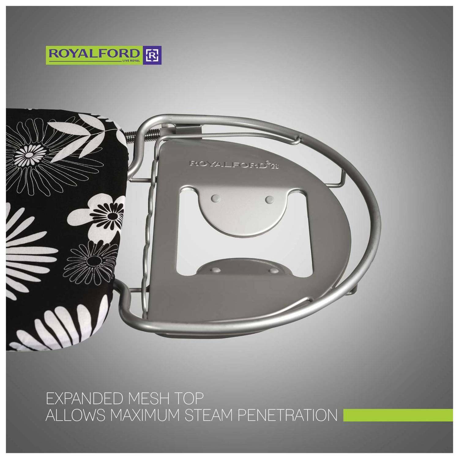 RoyalFord Ironing Board with Steam Iron Rest 122 x 38cm RoyalFord Ironing Board with Steam Iron Rest 122 x 38cm