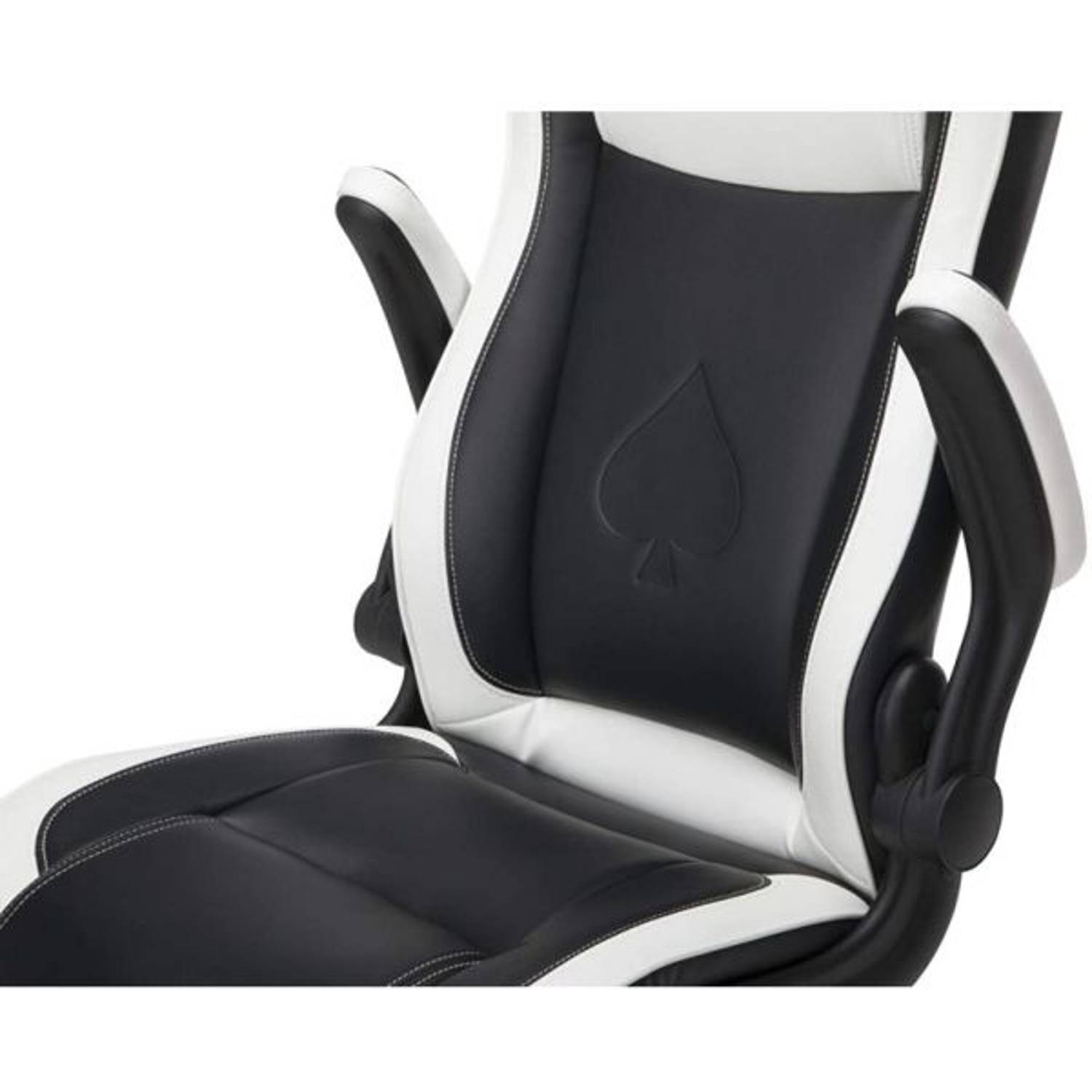 Respawn Racing Style Rocker Gaming Chair Black/White Respawn Racing Style Rocker Gaming Chair Black/White