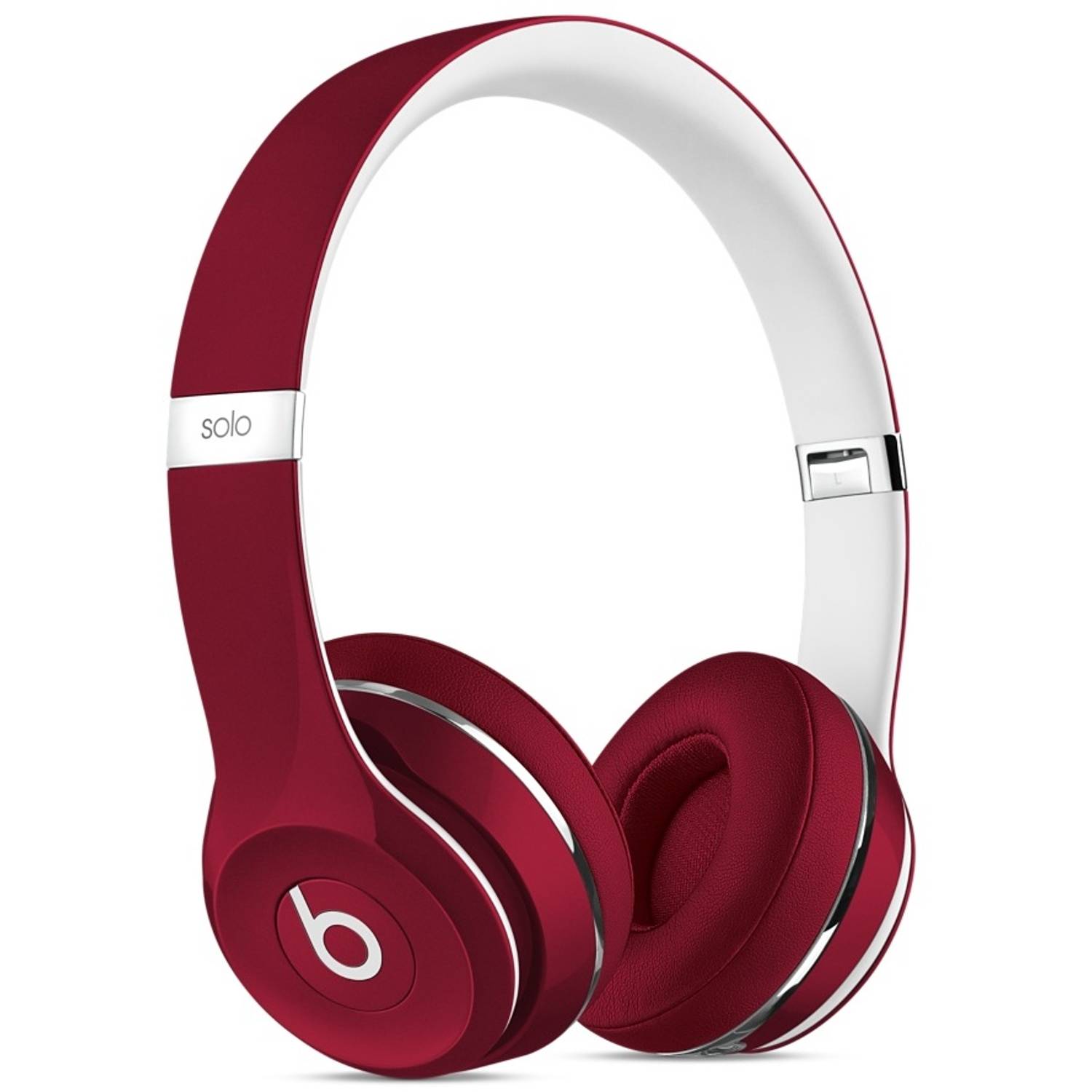 Beats Solo2 On Ear Headphones - Luxe Edition - Red Beats Solo2 On Ear Headphones - Luxe Edition - Red