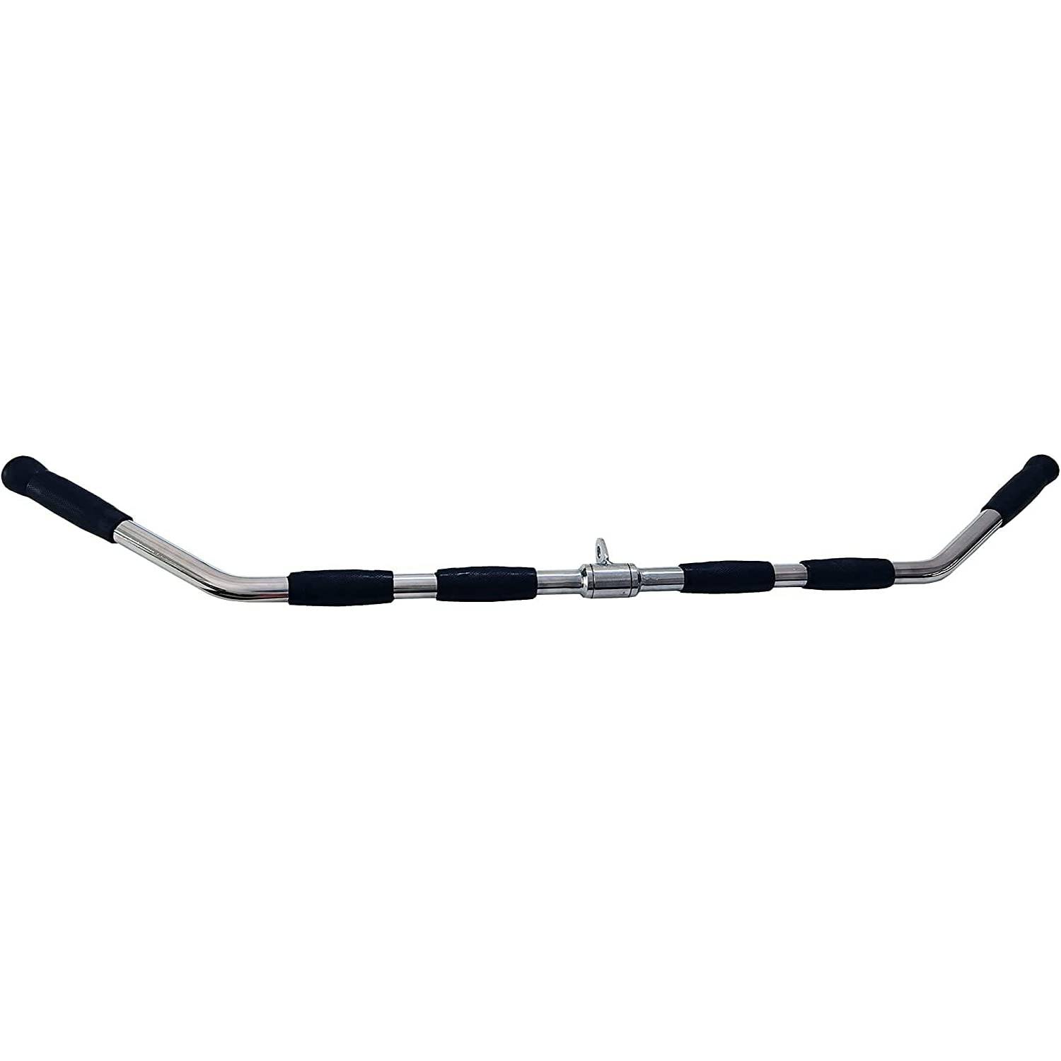 ULTIMAX LAT Pull down Bar, Solid Steel Tricep Press Down Bar with Rubber Handgrips & Revolving Hanger, Multi-Exerciser Cable Attachment Bar-48 inch ULTIMAX LAT Pull down Bar, Solid Steel Tricep Press Down Bar with Rubber Handgrips & Revolving Hanger, Multi-Exerciser Cable Attachment Bar-48 inch