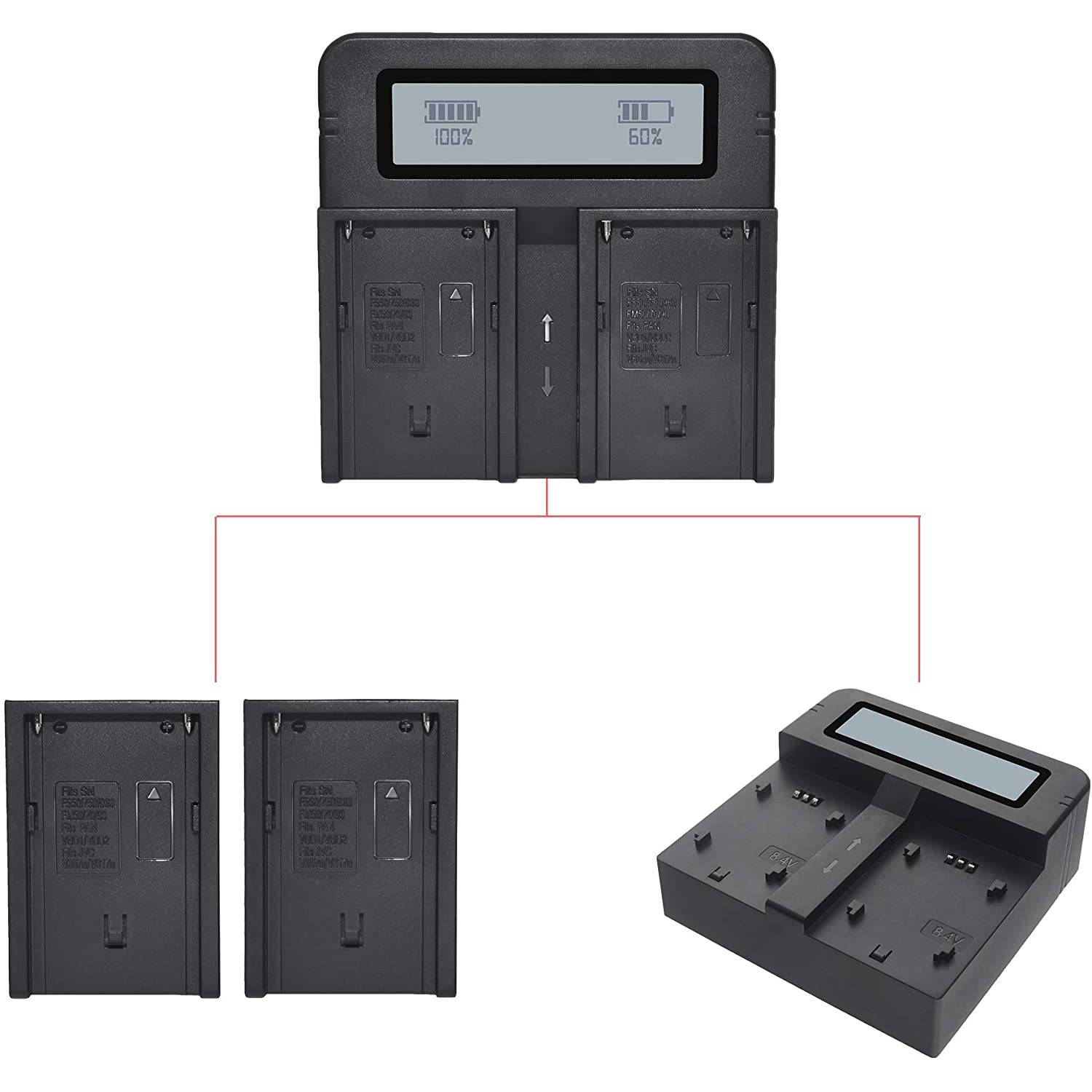 Dmk Power Dmk-dc03 Fast Dual Digital Battery Charger For Sony Np-f970 Np-f960 Np-f770 Np-f550 Np-f570 Np-f330 Fm50 Etc. Dmk Power Dmk-dc03 Fast Dual Digital Battery Charger For Sony Np-f970 Np-f960 Np-f770 Np-f550 Np-f570 Np-f330 Fm50 Etc.