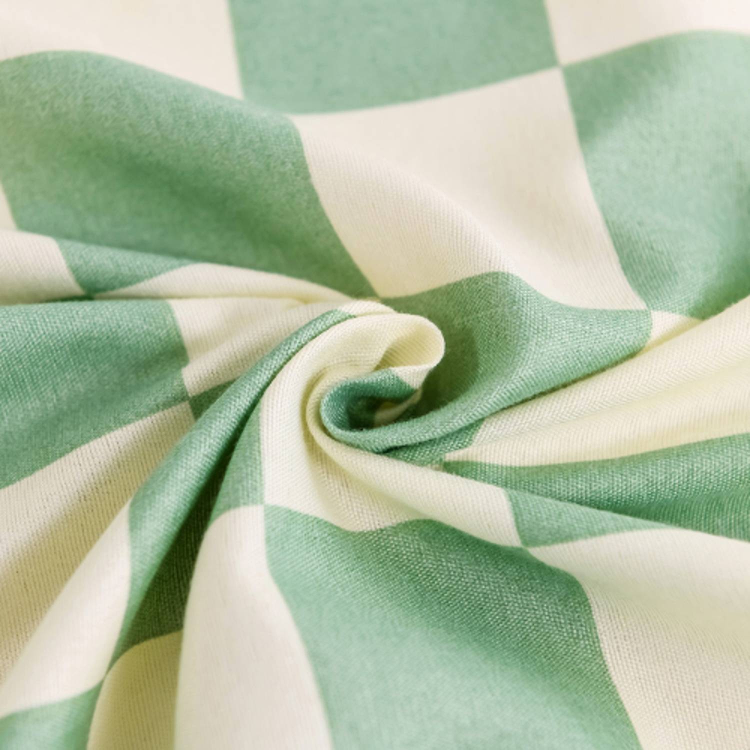 Luna Home 3 Pieces Bedsheet Set, Green Color Checkered Design Luna Home 3 Pieces Bedsheet Set, Green Color Checkered Design