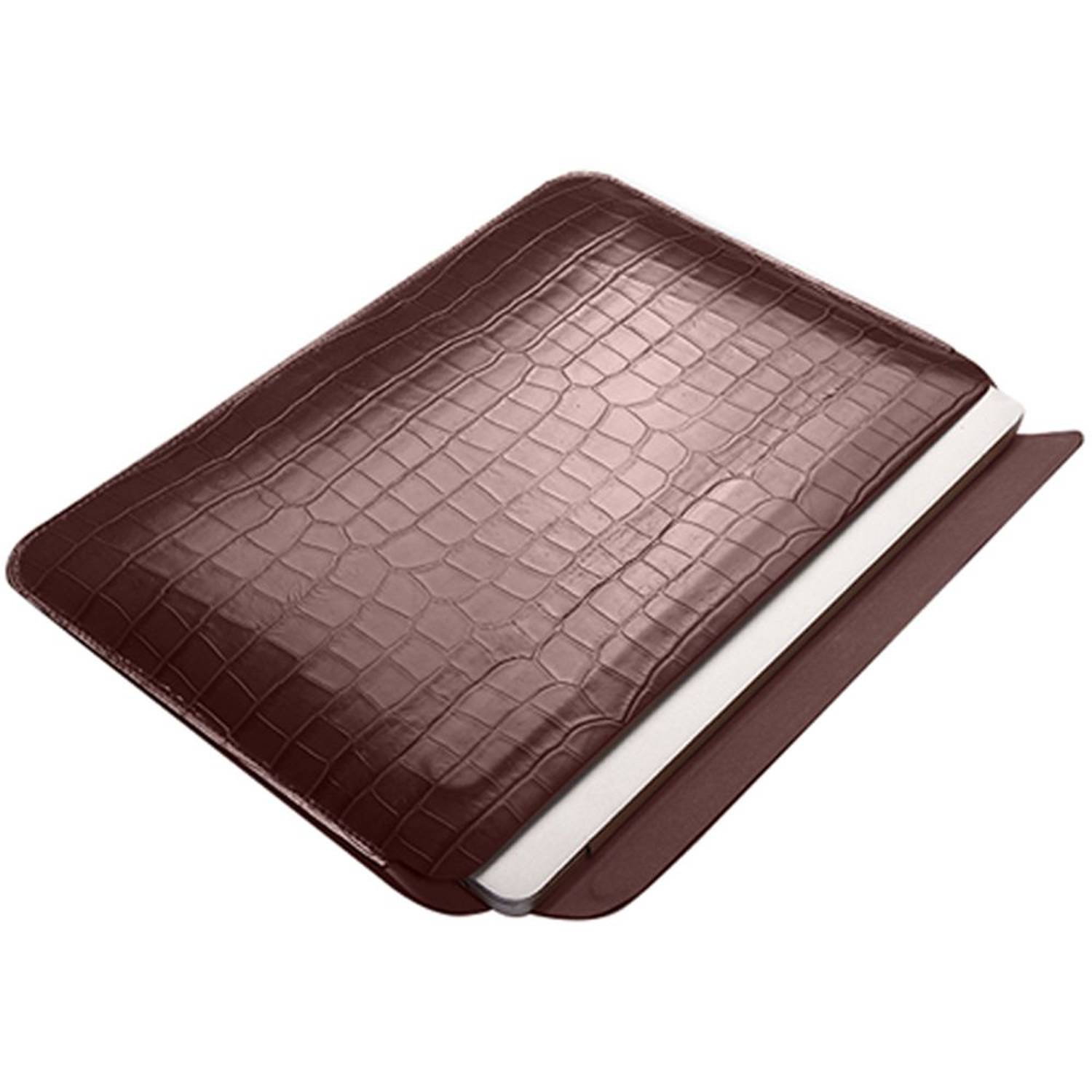 Wiwu Skin Croco Genuine Leather Sleeve Coffee Brown MacBook 13.3inch Wiwu Skin Croco Genuine Leather Sleeve Coffee Brown MacBook 13.3inch