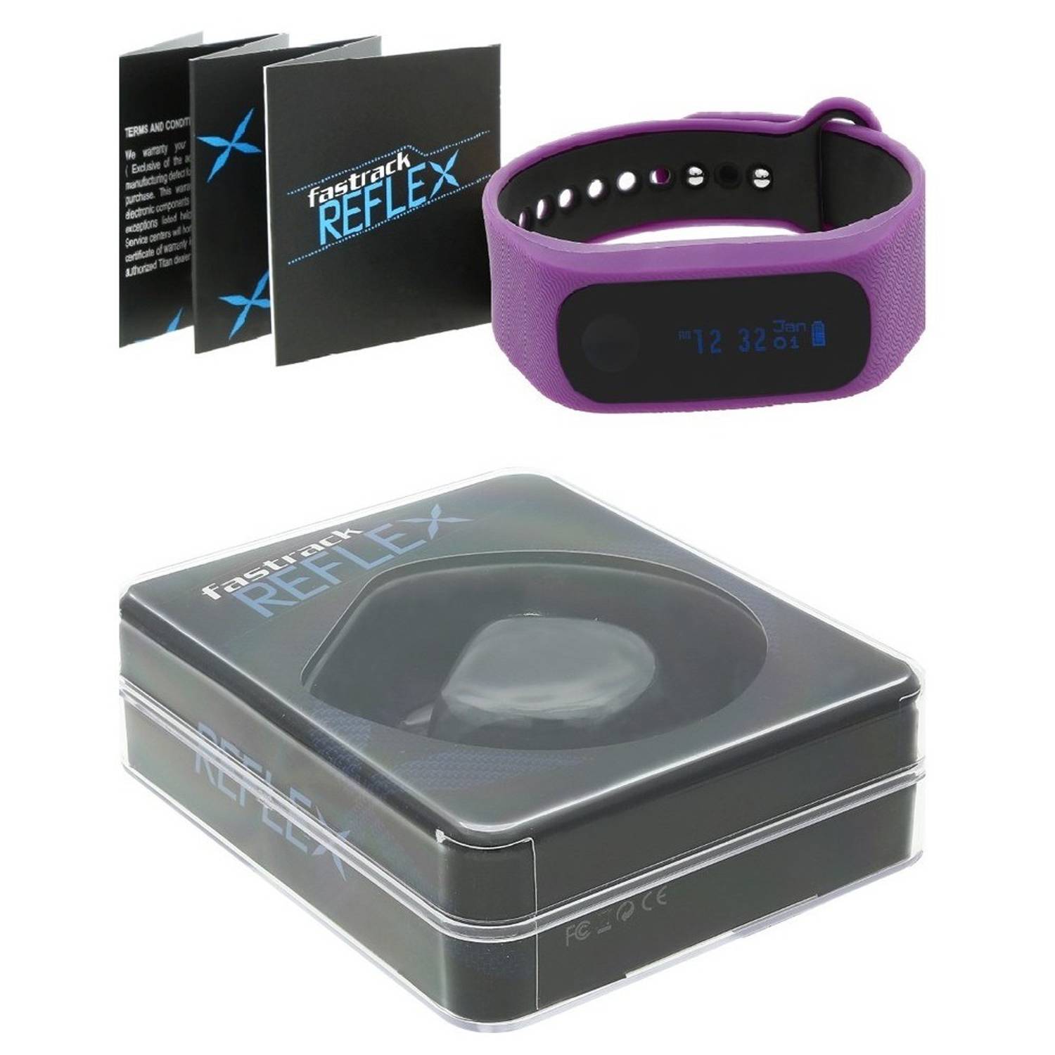 Fastrack Reflex Smart Fitness With Purple Band Fastrack Reflex Smart Fitness With Purple Band