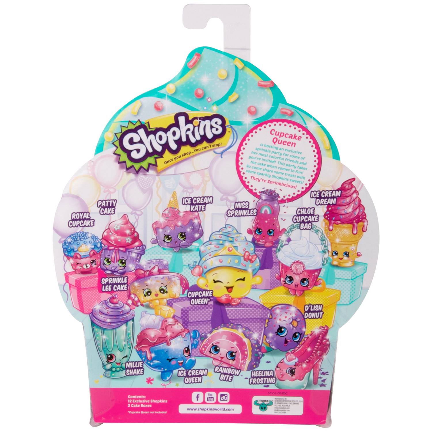 Shopkins 56552 S7 Cupcake Queen Party Shopkins 56552 S7 Cupcake Queen Party
