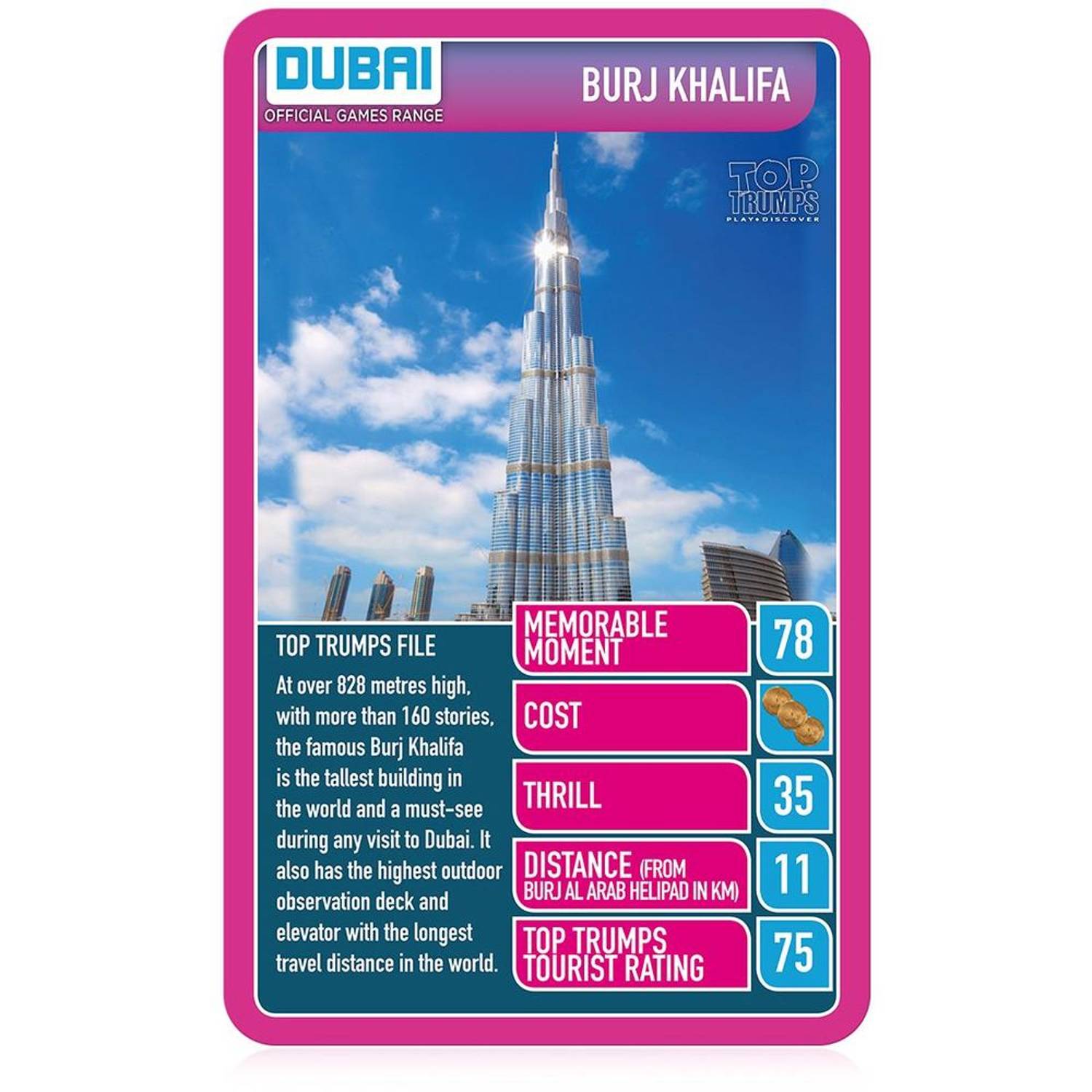 Winning Moves 5036905037341 Dubai 30 Cool Things to Do Top Trumps Card Game Winning Moves 5036905037341 Dubai 30 Cool Things to Do Top Trumps Card Game