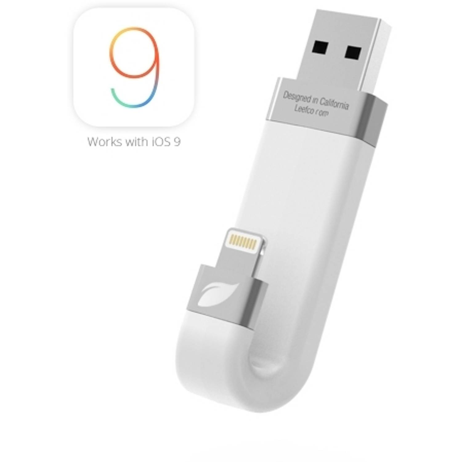Leef LIB000WW016E1 IBridge MFI Mobile Memory Flash Drive White 16GB Leef LIB000WW016E1 IBridge MFI Mobile Memory Flash Drive White 16GB