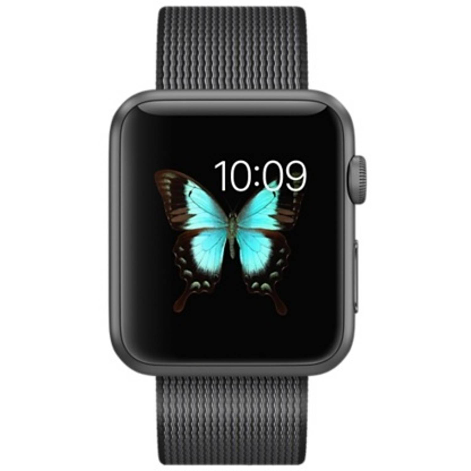 Apple Watch Series 2 - 42mm Space Grey Aluminium Case with Black Woven Nylon Apple Watch Series 2 - 42mm Space Grey Aluminium Case with Black Woven Nylon