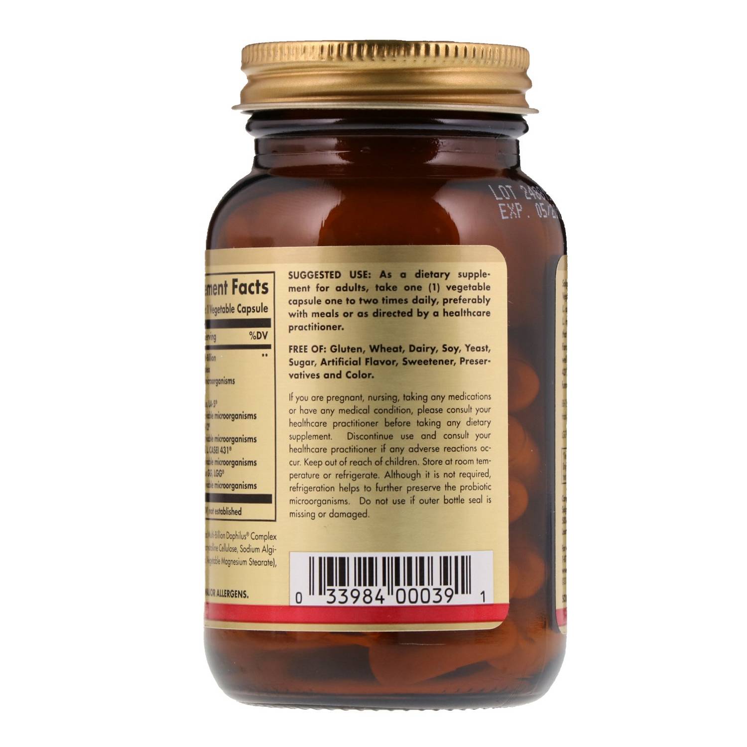 Solgar Advanced Multi-Billion Dophilus 60 Vegetable Capsules Solgar Advanced Multi-Billion Dophilus 60 Vegetable Capsules