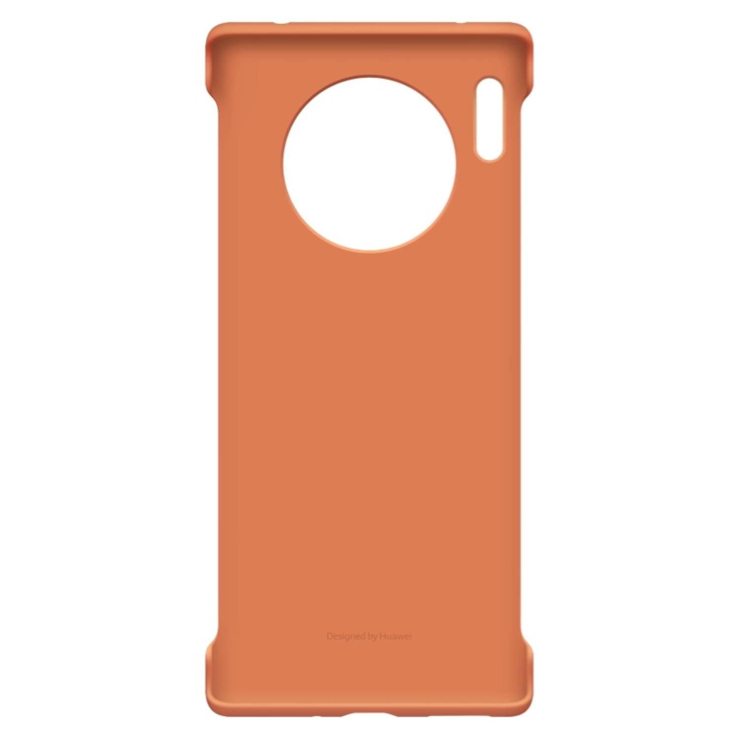 Huawei Vegan Leather PU Case Orange For Mate 30 Pro Huawei Vegan Leather PU Case Orange For Mate 30 Pro