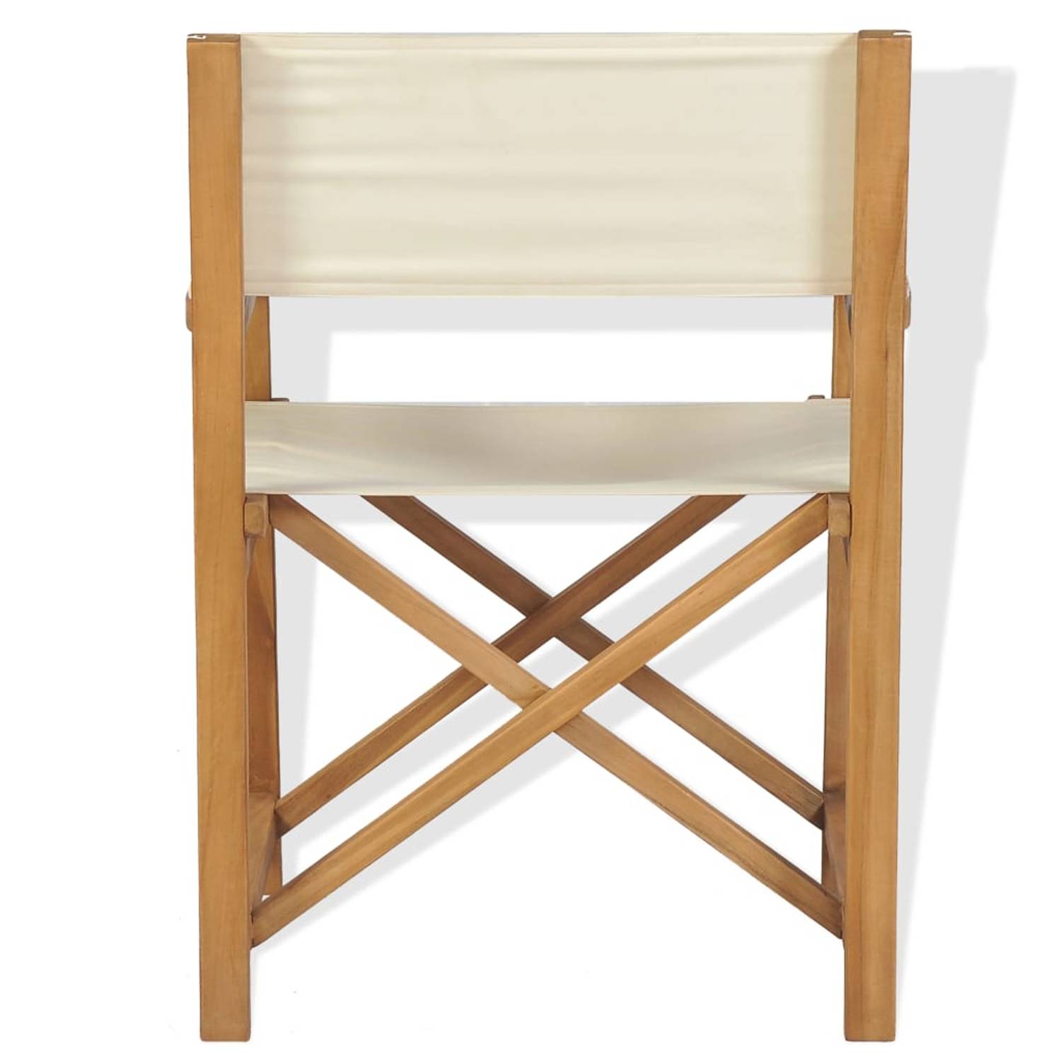vidaXL Folding Director's Chairs 2 pcs Solid Teak Wood vidaXL Folding Director's Chairs 2 pcs Solid Teak Wood