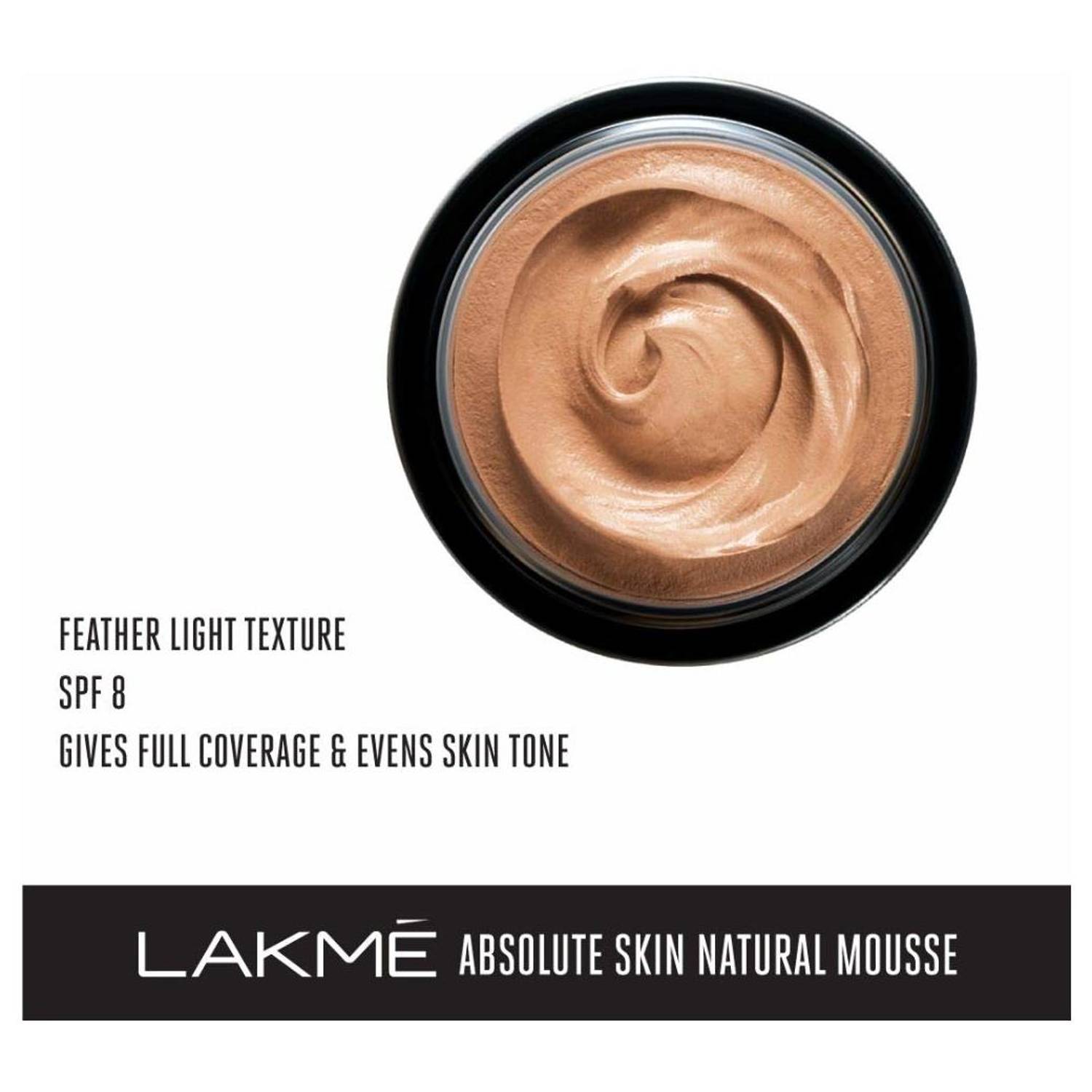 Lakme Absolute Skin Natural Mousse 16 Hours-05 Beige Honey Lakme Absolute Skin Natural Mousse 16 Hours-05 Beige Honey