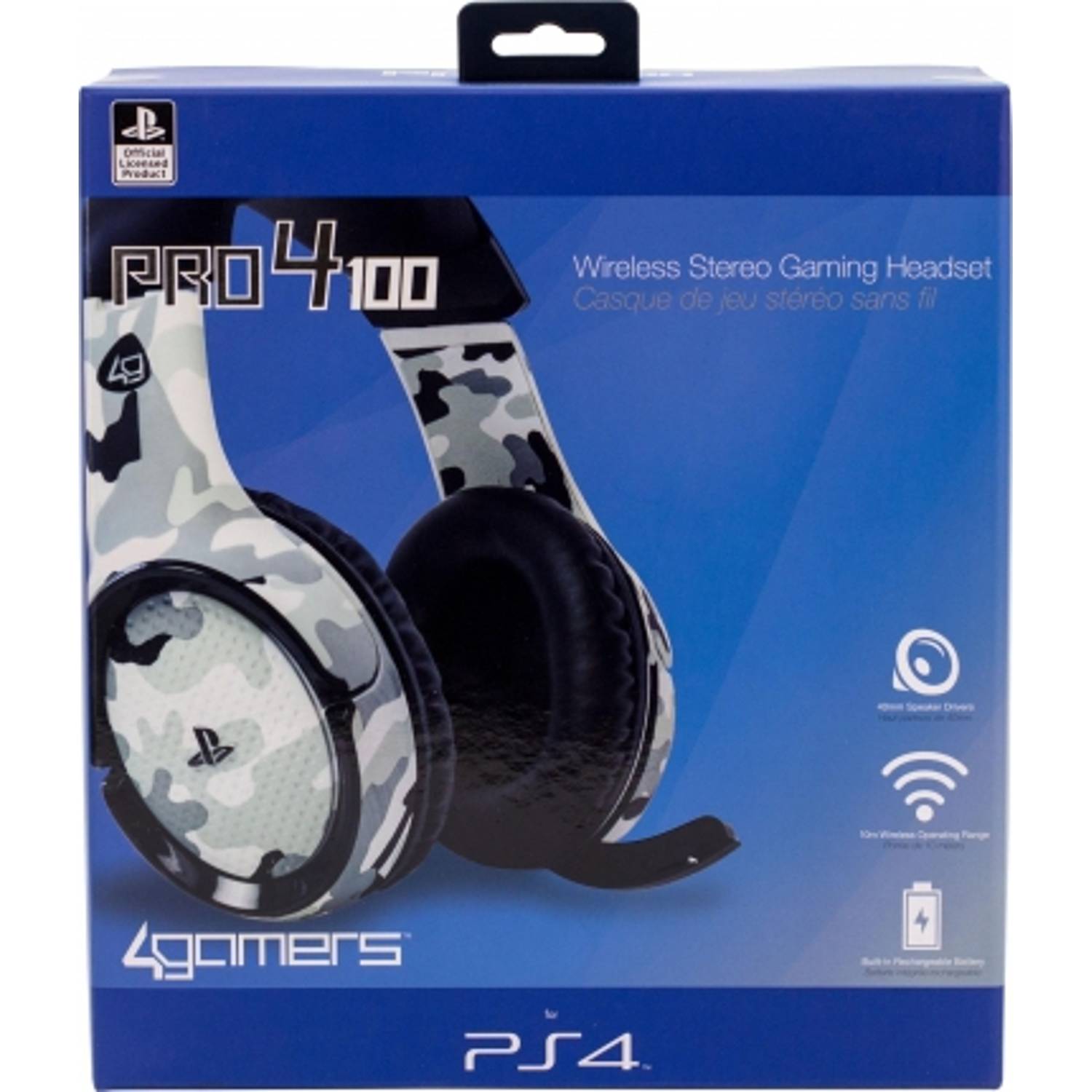 4Gamers PRO4100 Wireless Stereo Gaming Headset Black 4Gamers PRO4100 Wireless Stereo Gaming Headset Black