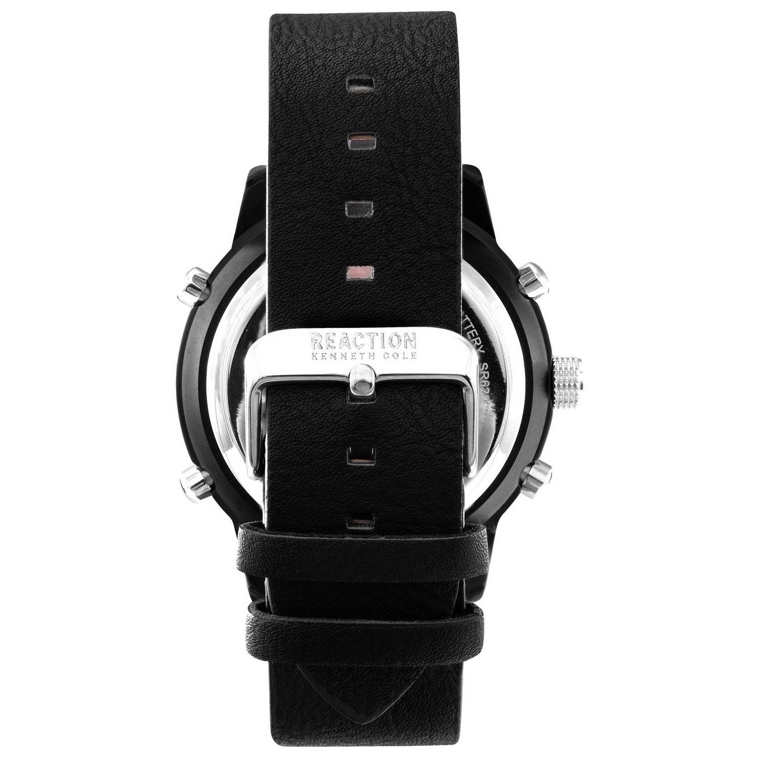 Kenneth Cole Reaction Black Leather Watch men Kenneth Cole Reaction Black Leather Watch men