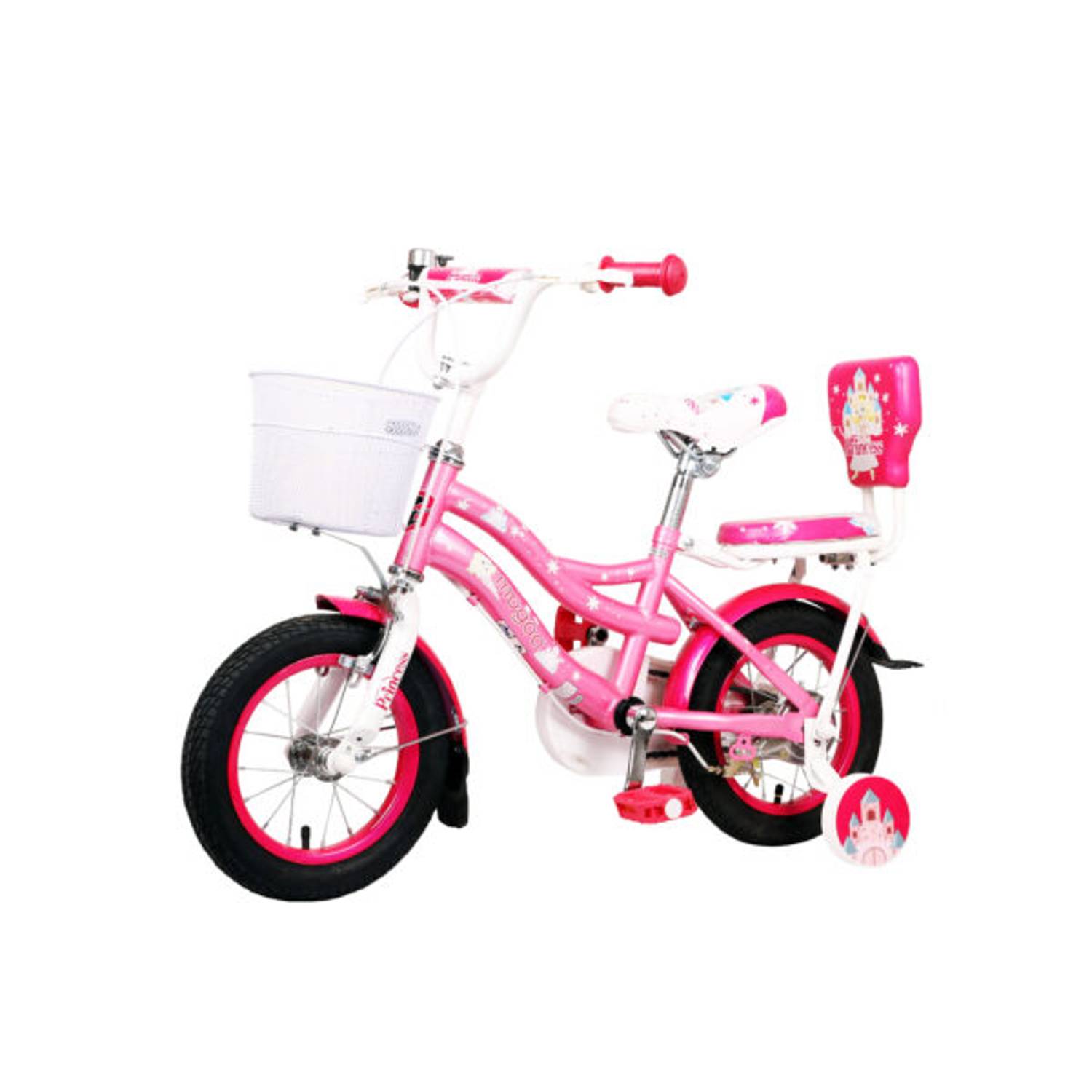 Mogoo Princess Girls Bike 12 Inch Light Pink Mogoo Princess Girls Bike 12 Inch Light Pink