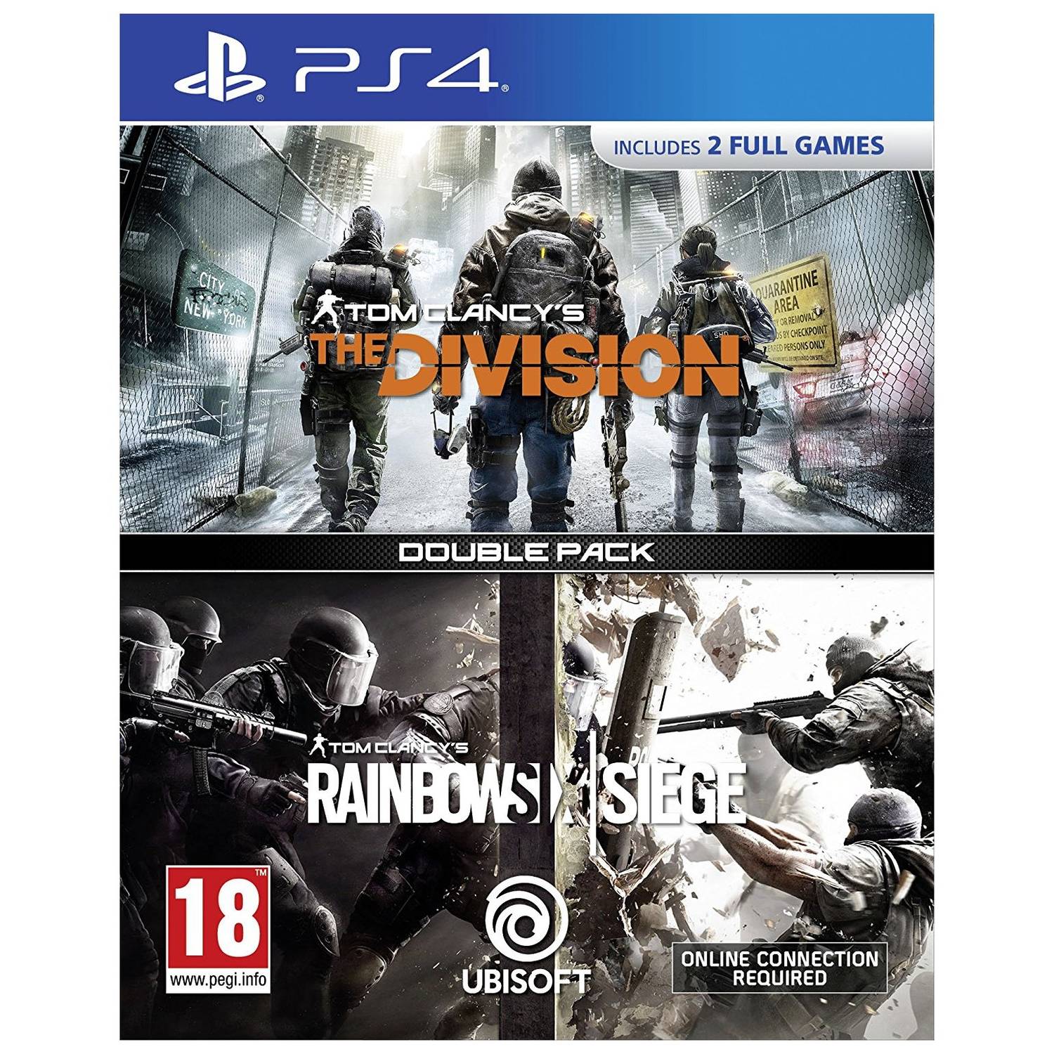 PS4 The Division + Rainbow Six Siege Double Pack Game PS4 The Division + Rainbow Six Siege Double Pack Game
