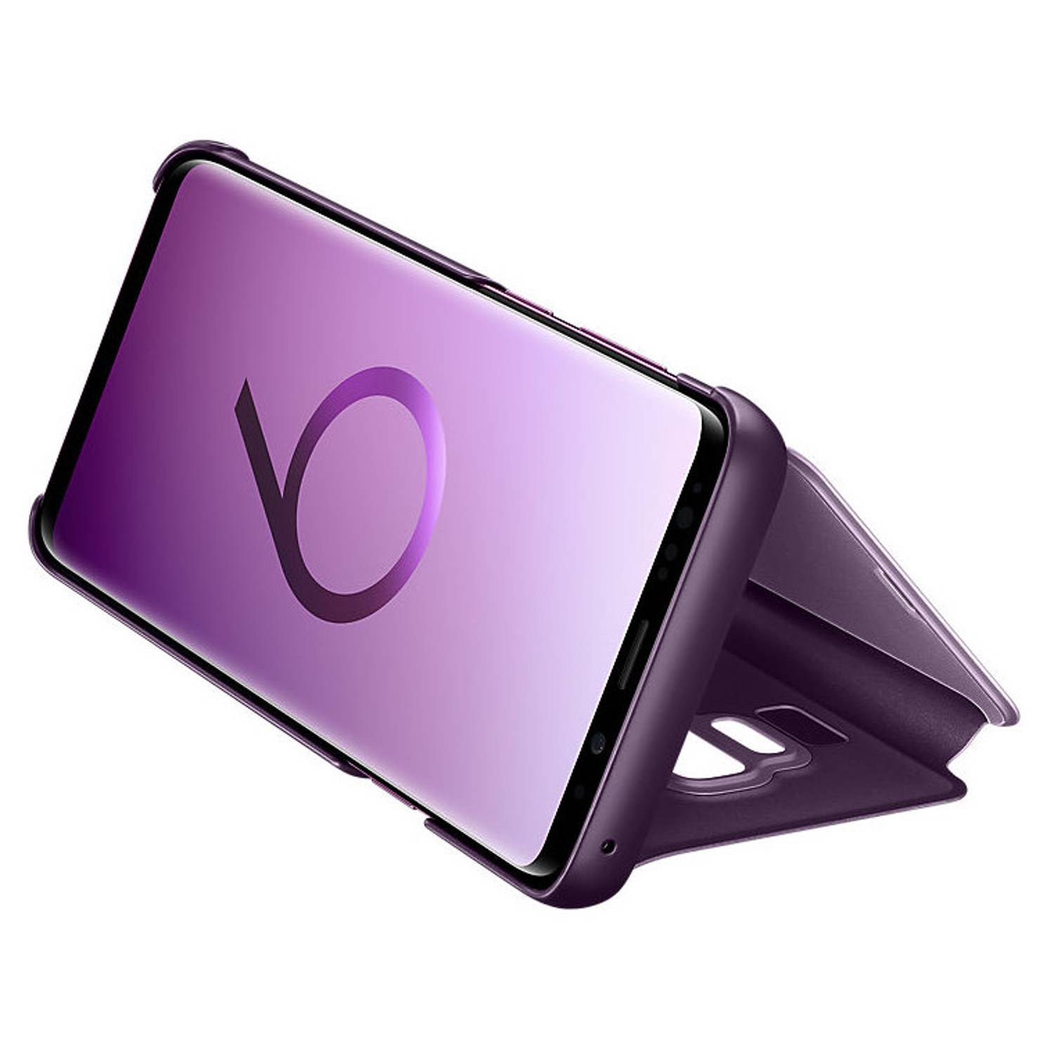 Samsung Clear View Stand Cover Purple For Galaxy S9 Samsung Clear View Stand Cover Purple For Galaxy S9