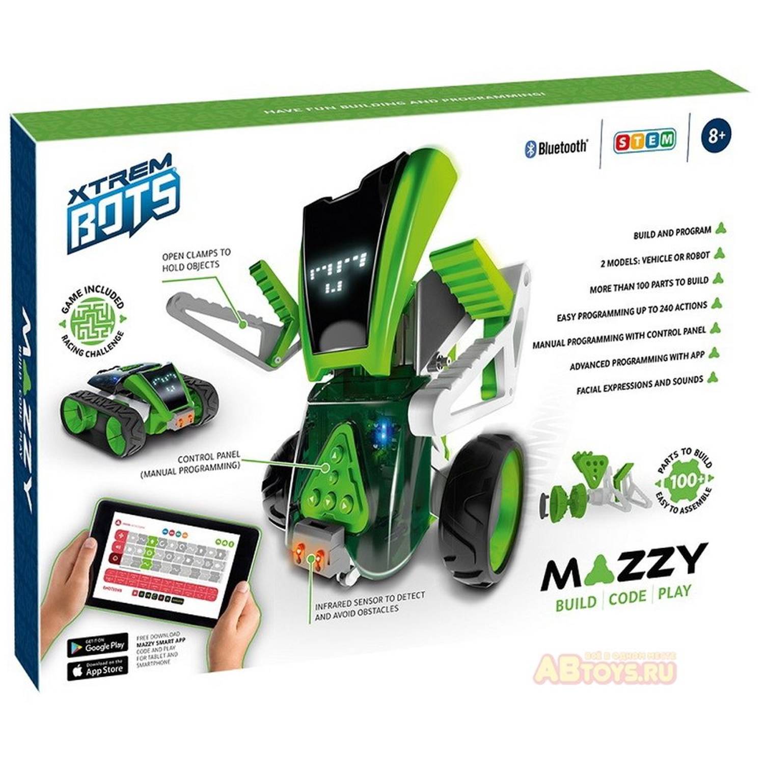 Xtrem Bots XT380851 Mazzy Smart Transforming Robot Toy Xtrem Bots XT380851 Mazzy Smart Transforming Robot Toy