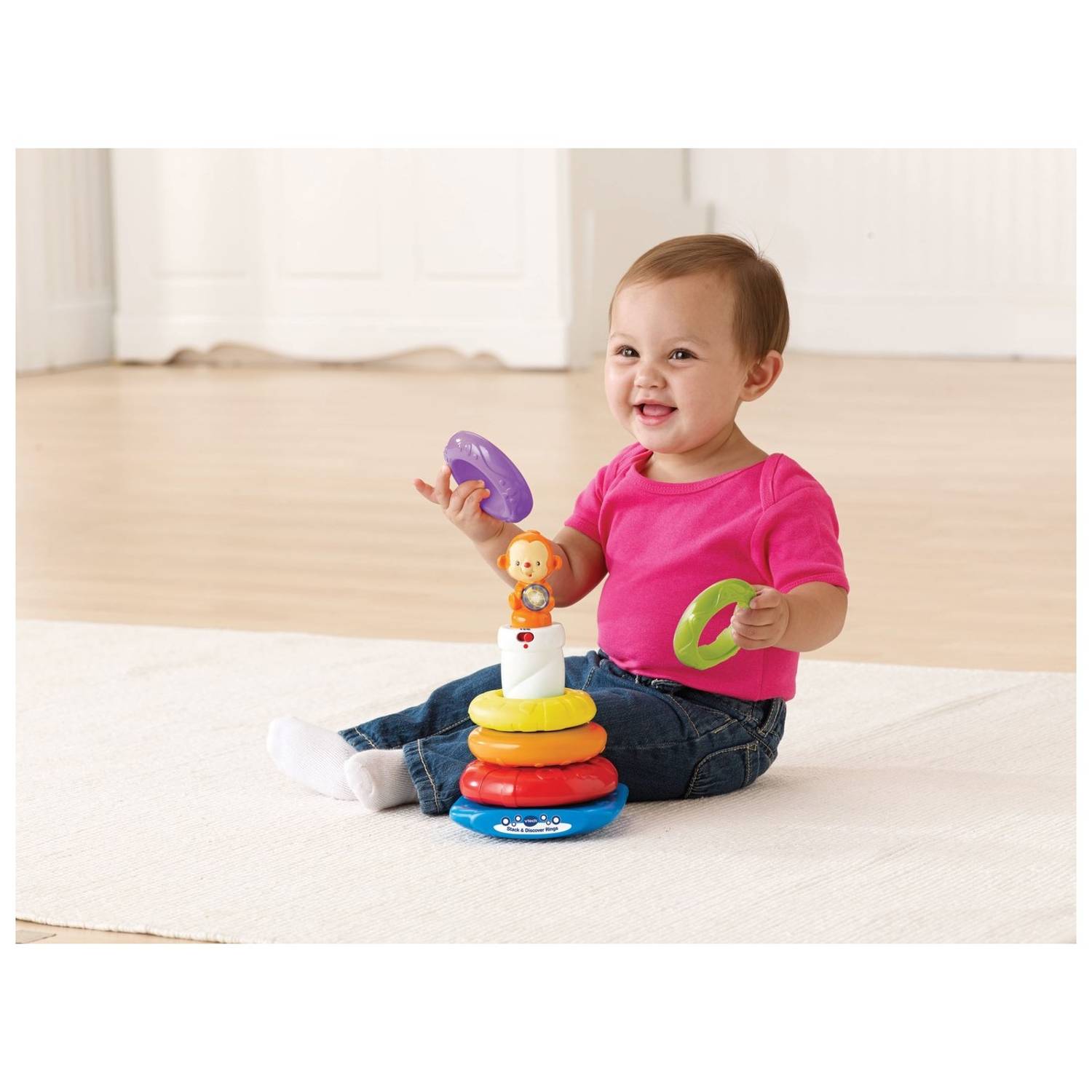 Vtech Stack & Discover Rings Toy Vtech Stack & Discover Rings Toy