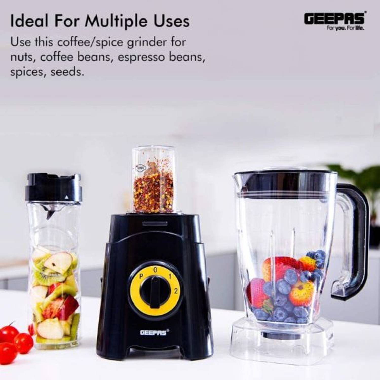 Geepas 3-in-1 Blender GSB44033 Geepas 3-in-1 Blender GSB44033