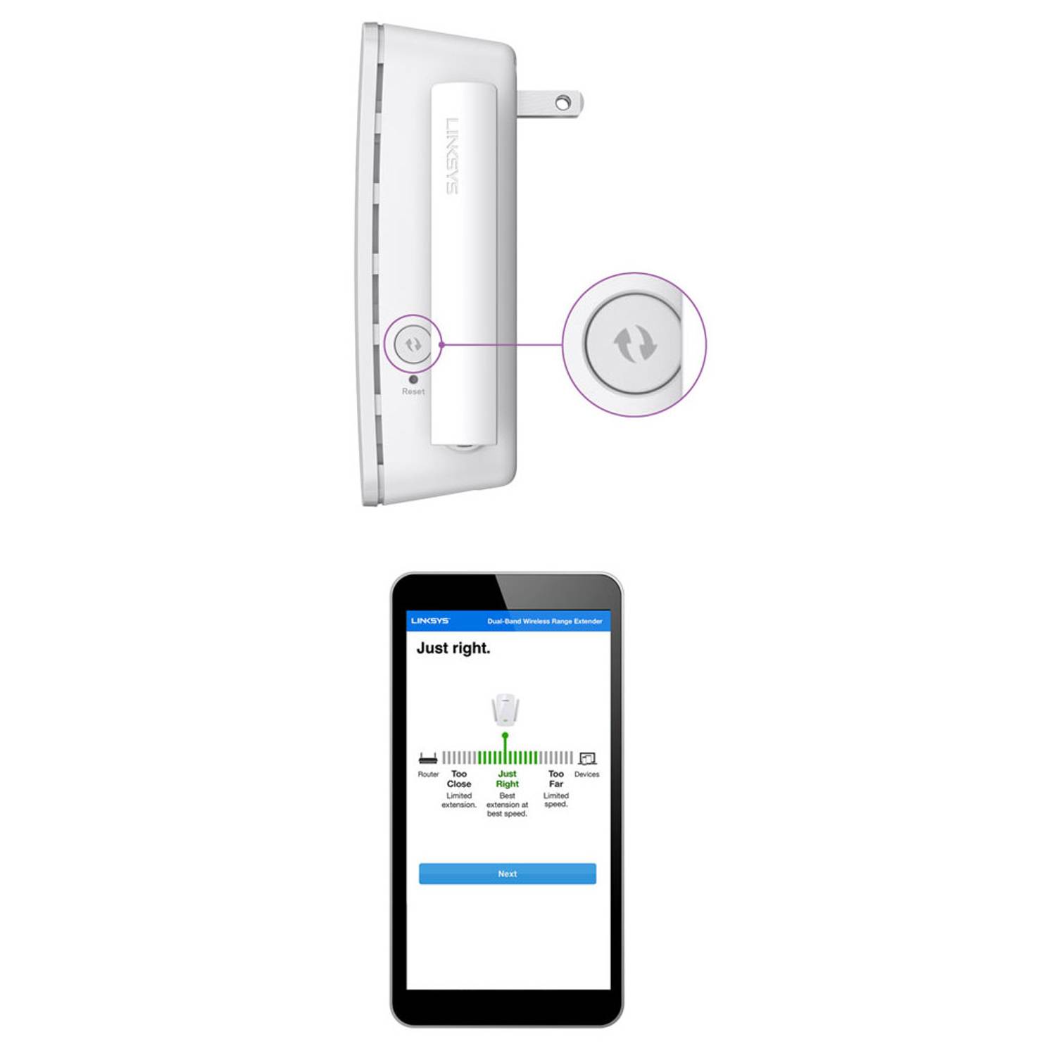 Linksys RE6400 AC1200 Boost Ex WiFi Range Extender Linksys RE6400 AC1200 Boost Ex WiFi Range Extender