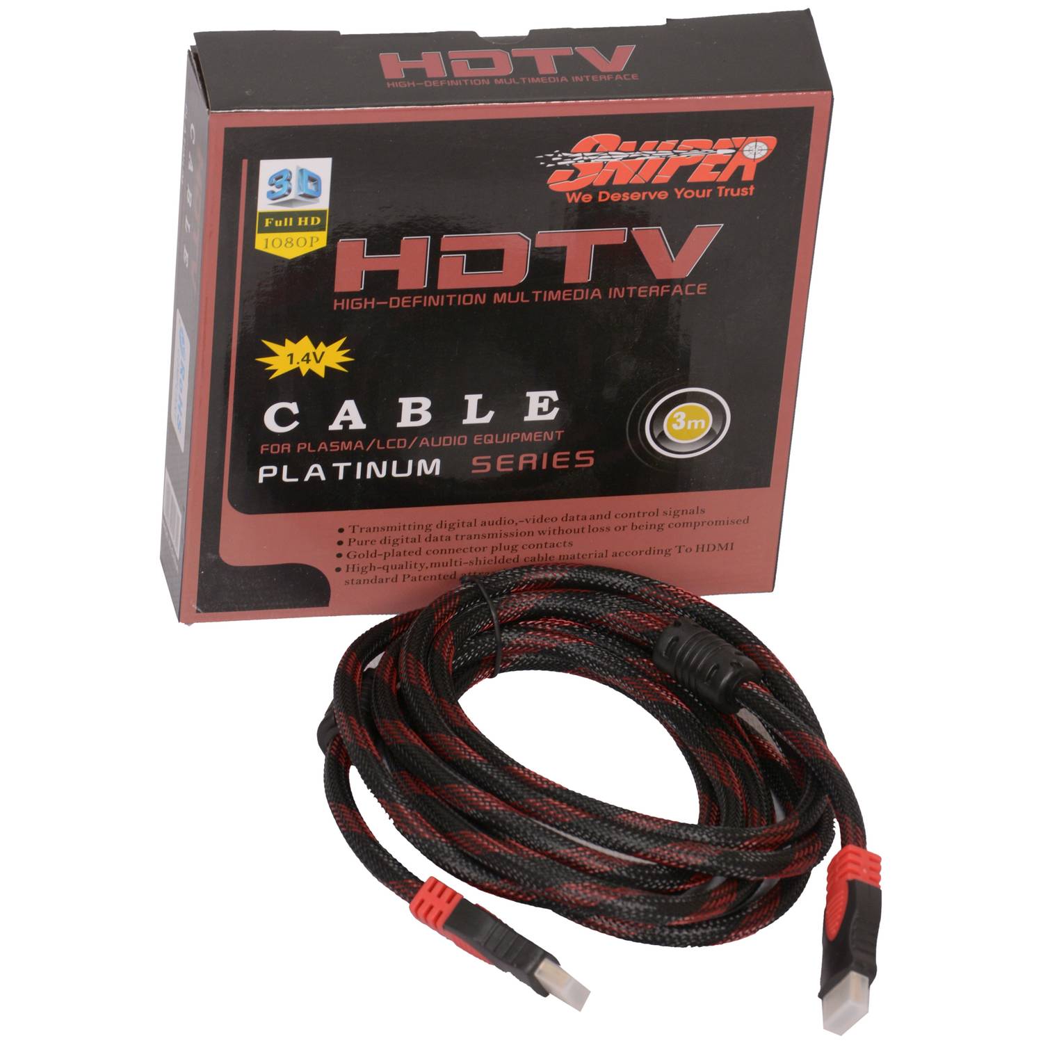 Sniper HD3M HDMI Cable HDTV 3M Sniper HD3M HDMI Cable HDTV 3M