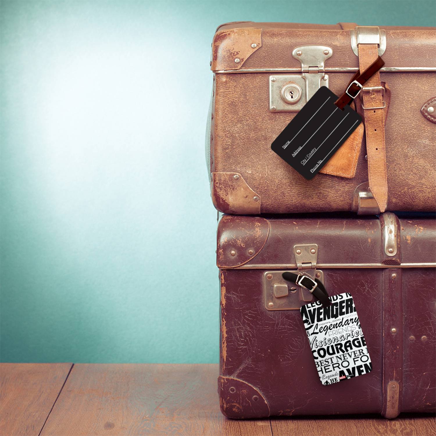 Marvel Avengers Mighty Heroes PCU Luggage Tag by Wackylicious Marvel Avengers Mighty Heroes PCU Luggage Tag by Wackylicious