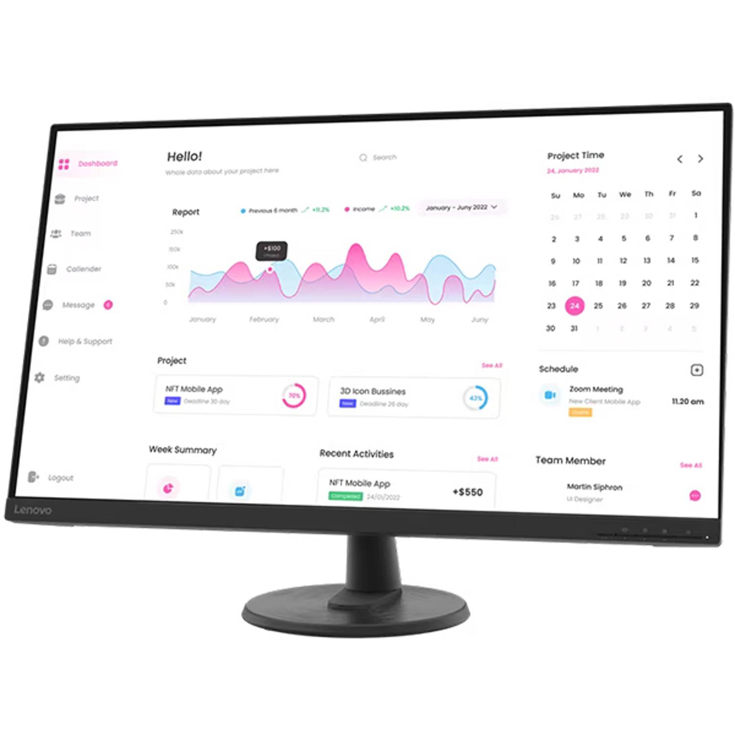 Lenovo D3240 FHD Monitor 31.5inch Lenovo D3240 FHD Monitor 31.5inch