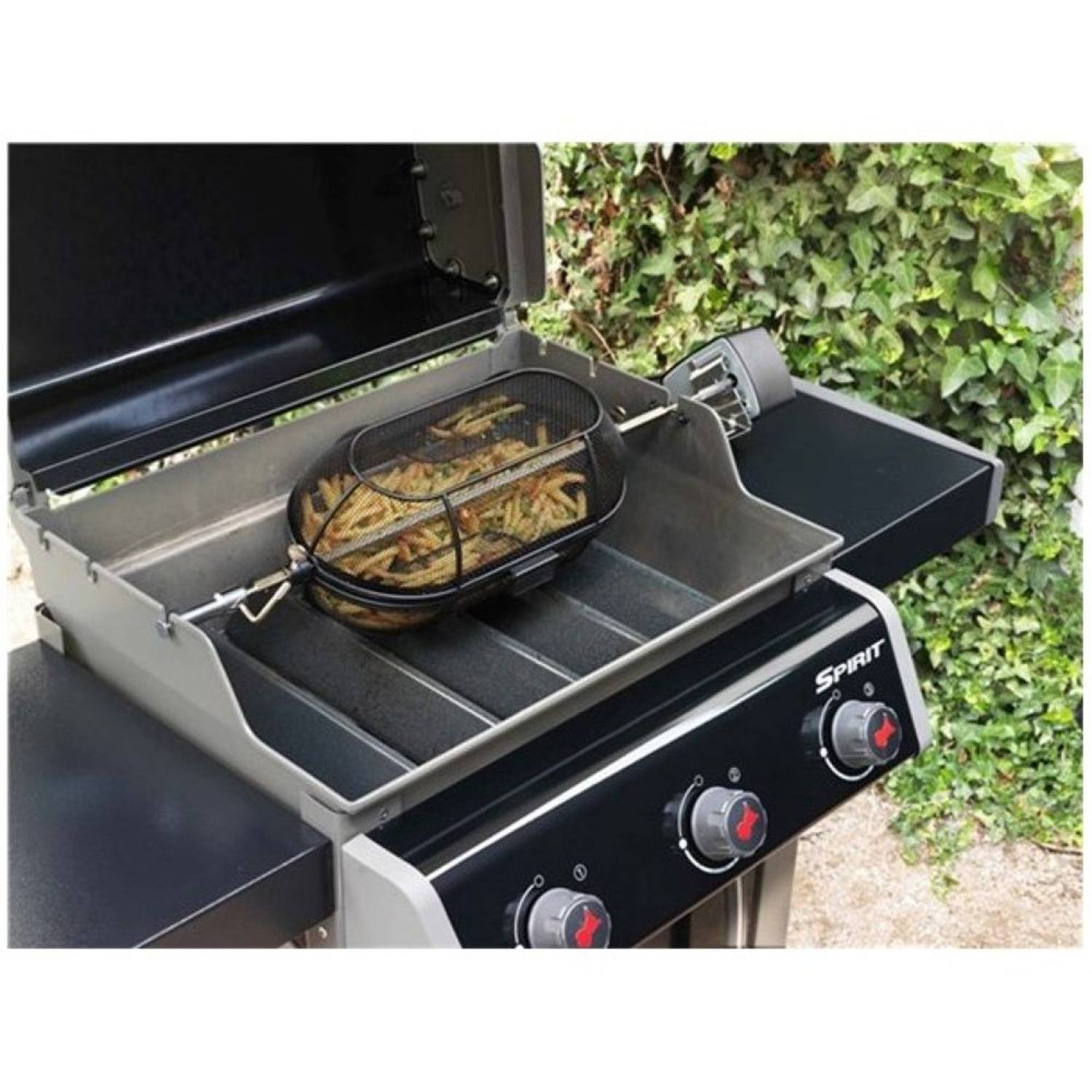 Weber Fine Mesh Basket for Rotisserie Black Weber Fine Mesh Basket for Rotisserie Black